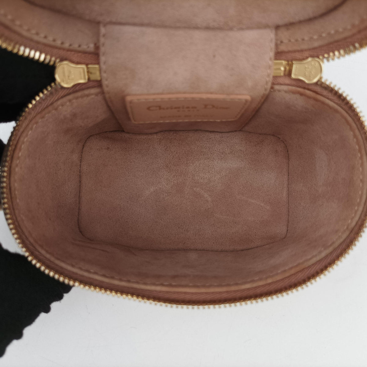 Secondhand Christian Dior Lady Dior micro vanity Pink lambskin  shoulderbag | stylenewstar