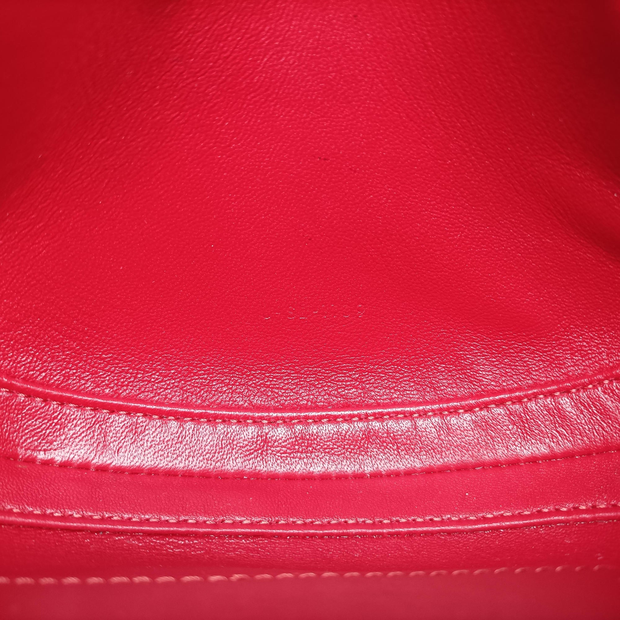 Secondhand Celine Small Besace 16 Red Leather  shoulderbag | stylenewstar
