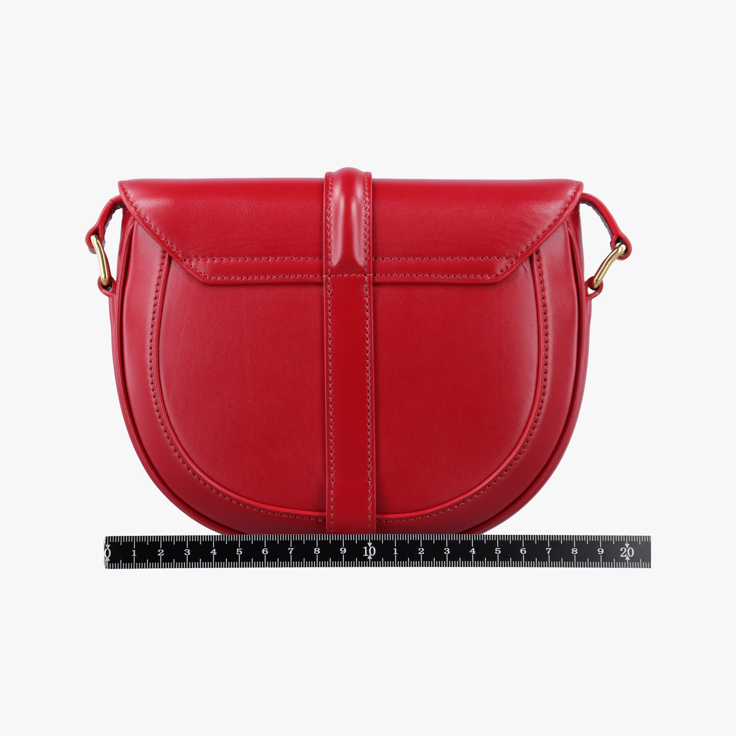 Secondhand Celine Small Besace 16 Red Leather  shoulderbag | stylenewstar