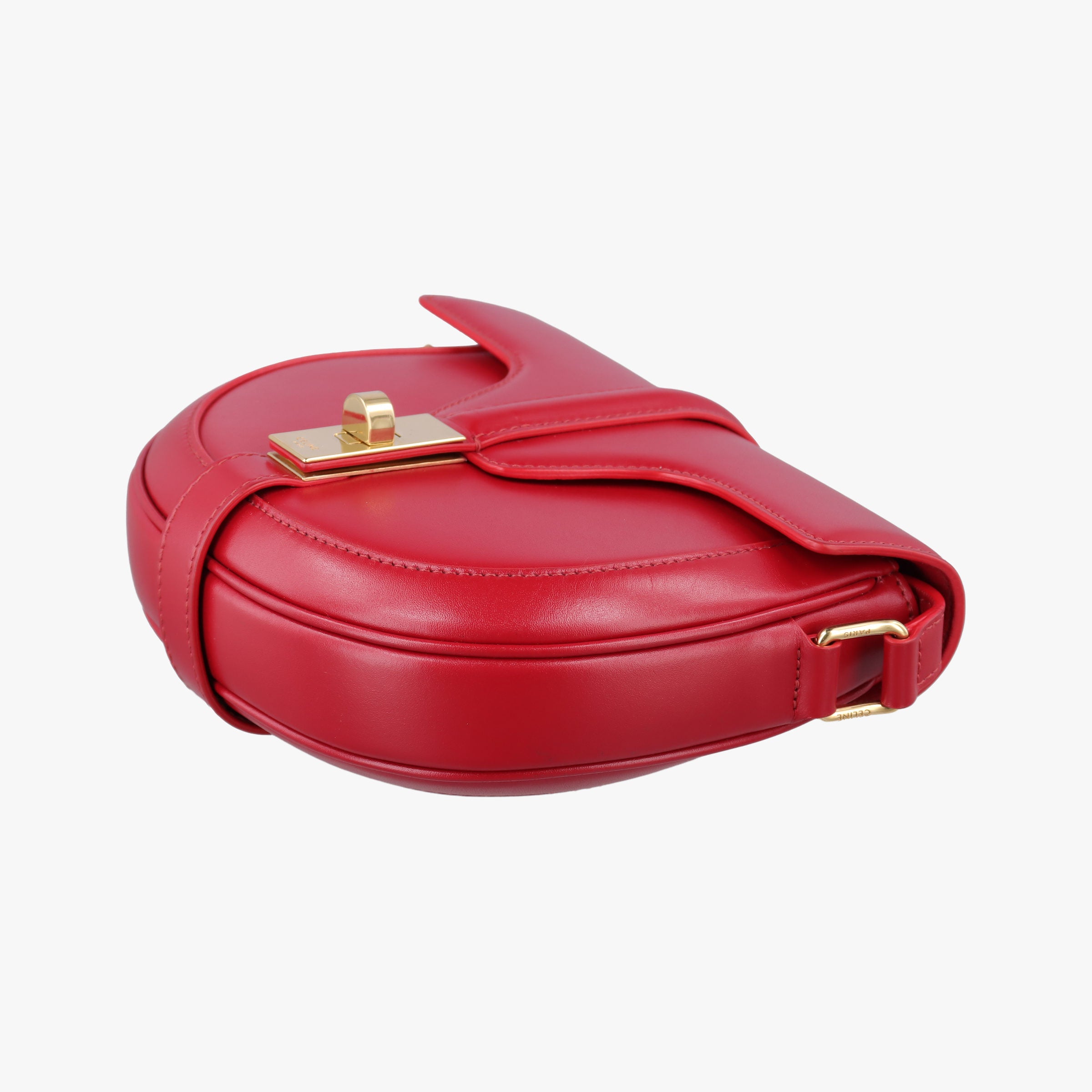 Secondhand Celine Small Besace 16 Red Leather  shoulderbag | stylenewstar
