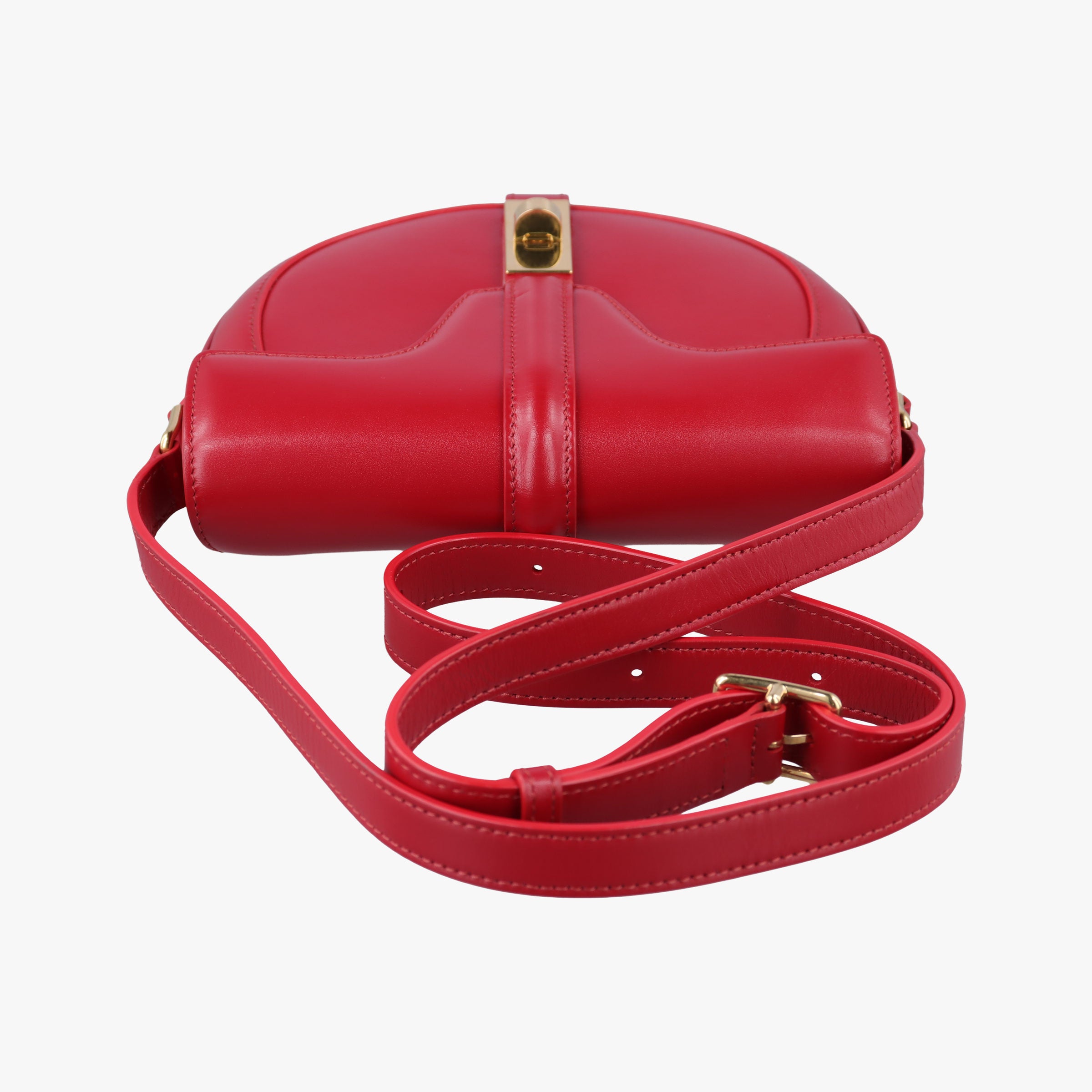Secondhand Celine Small Besace 16 Red Leather  shoulderbag | stylenewstar