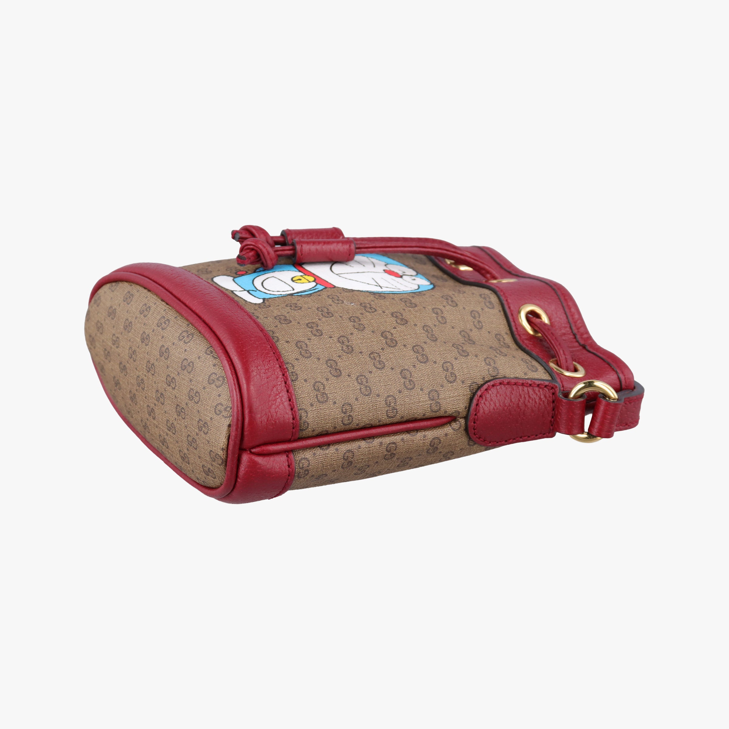 Pre-owned Gucci Doraemon collaboration Multicolour PVC coated canvas 647801 shoulderbag | stylenewstar