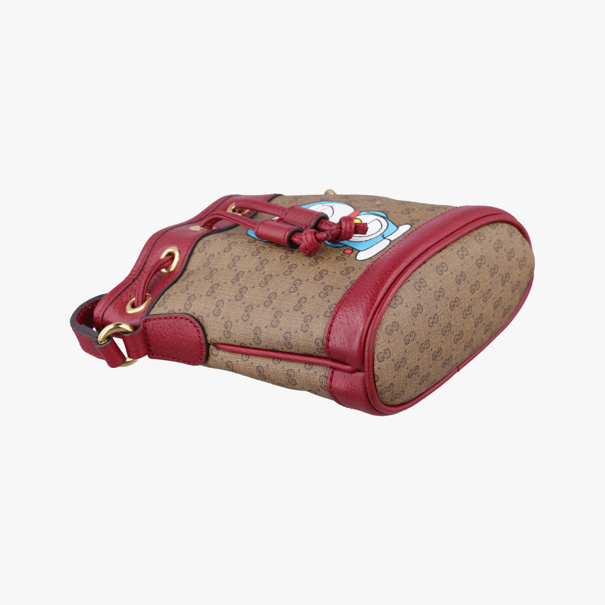 Pre-owned Gucci Doraemon collaboration Multicolour PVC coated canvas 647801 shoulderbag | stylenewstar