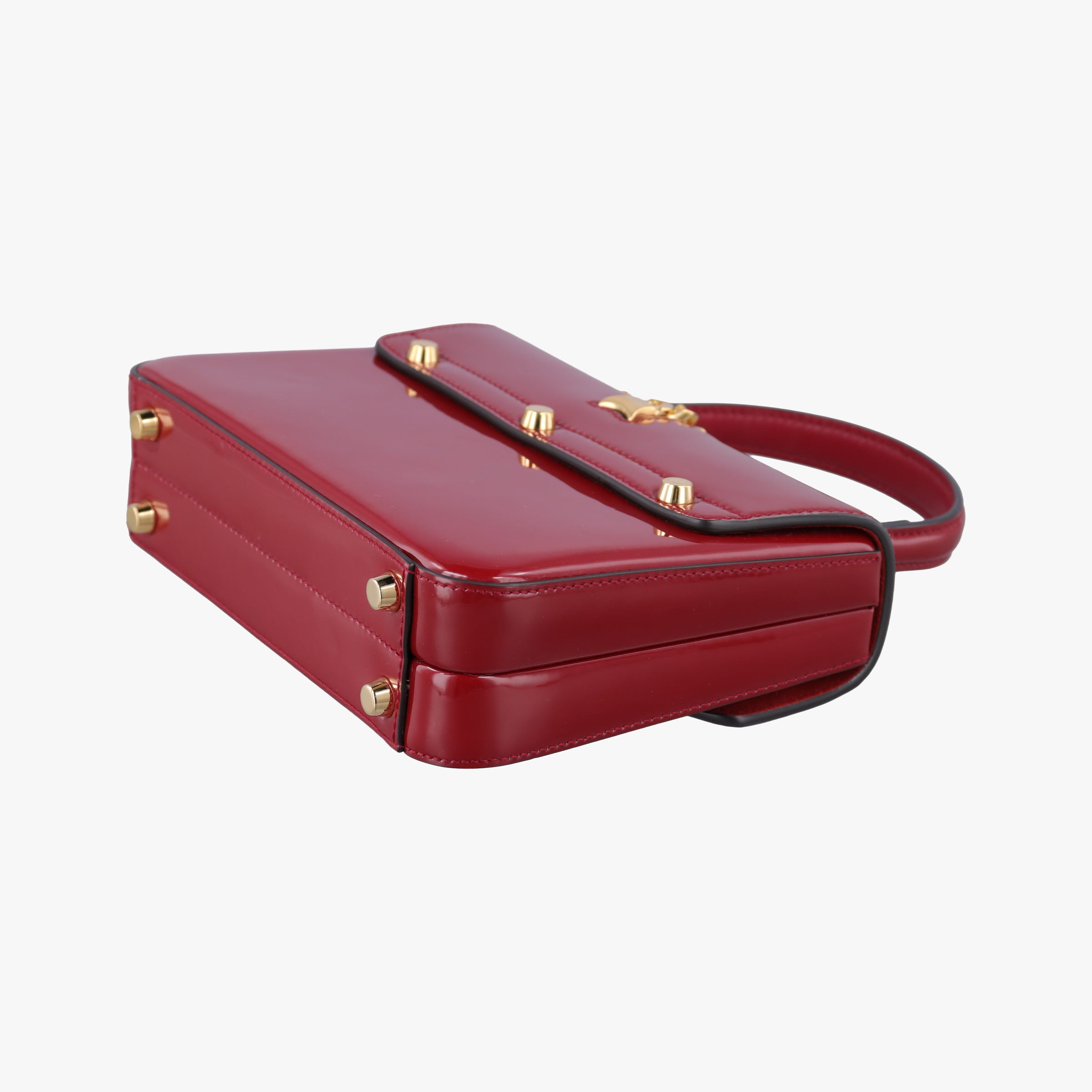 Pre-owned Gucci Sylvie Red Patent Leather 589479 shoulderbag | stylenewstar