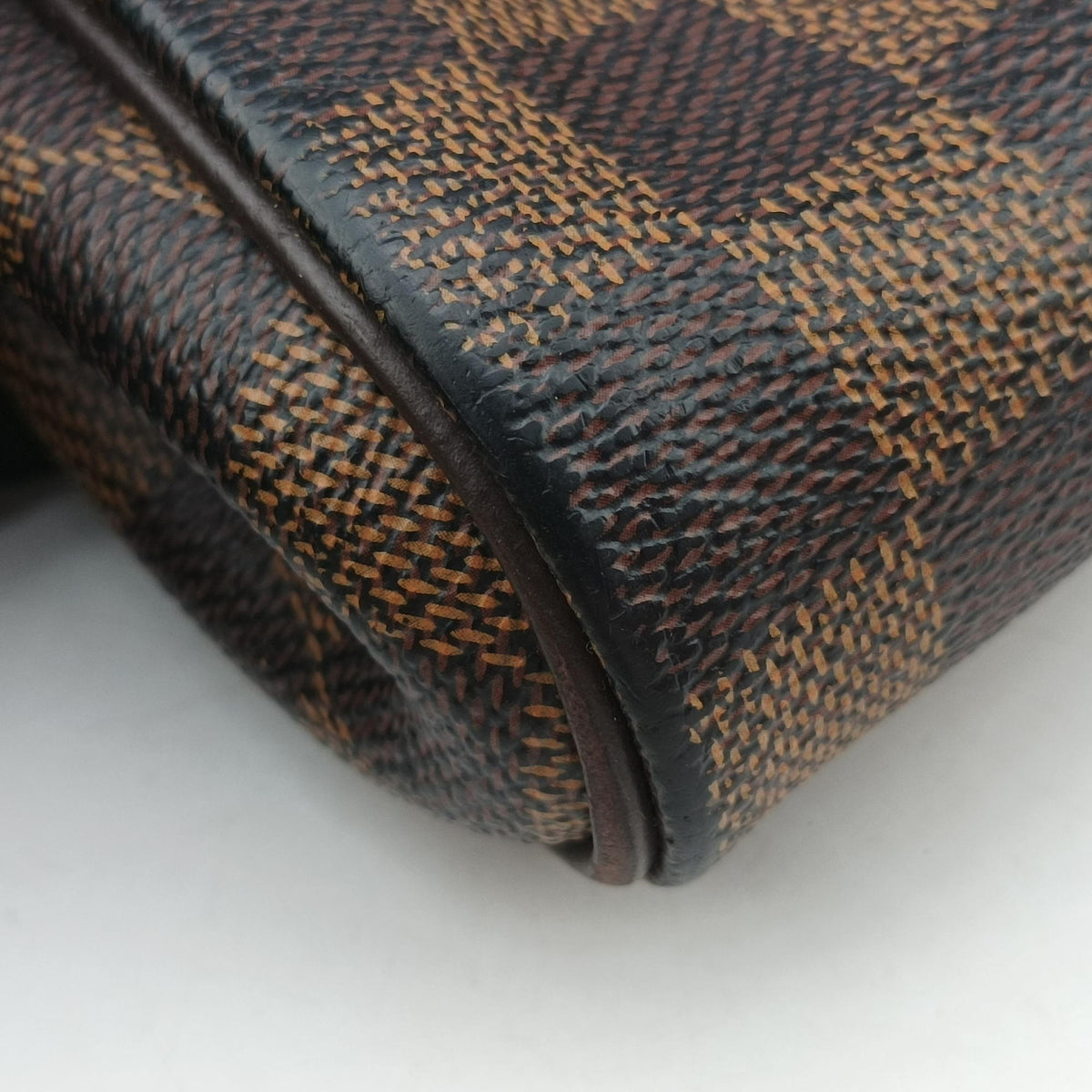 Pre-owned Louis Vuitton EVA EBENE Damier Canvas N55213 shoulderbag | stylenewstar