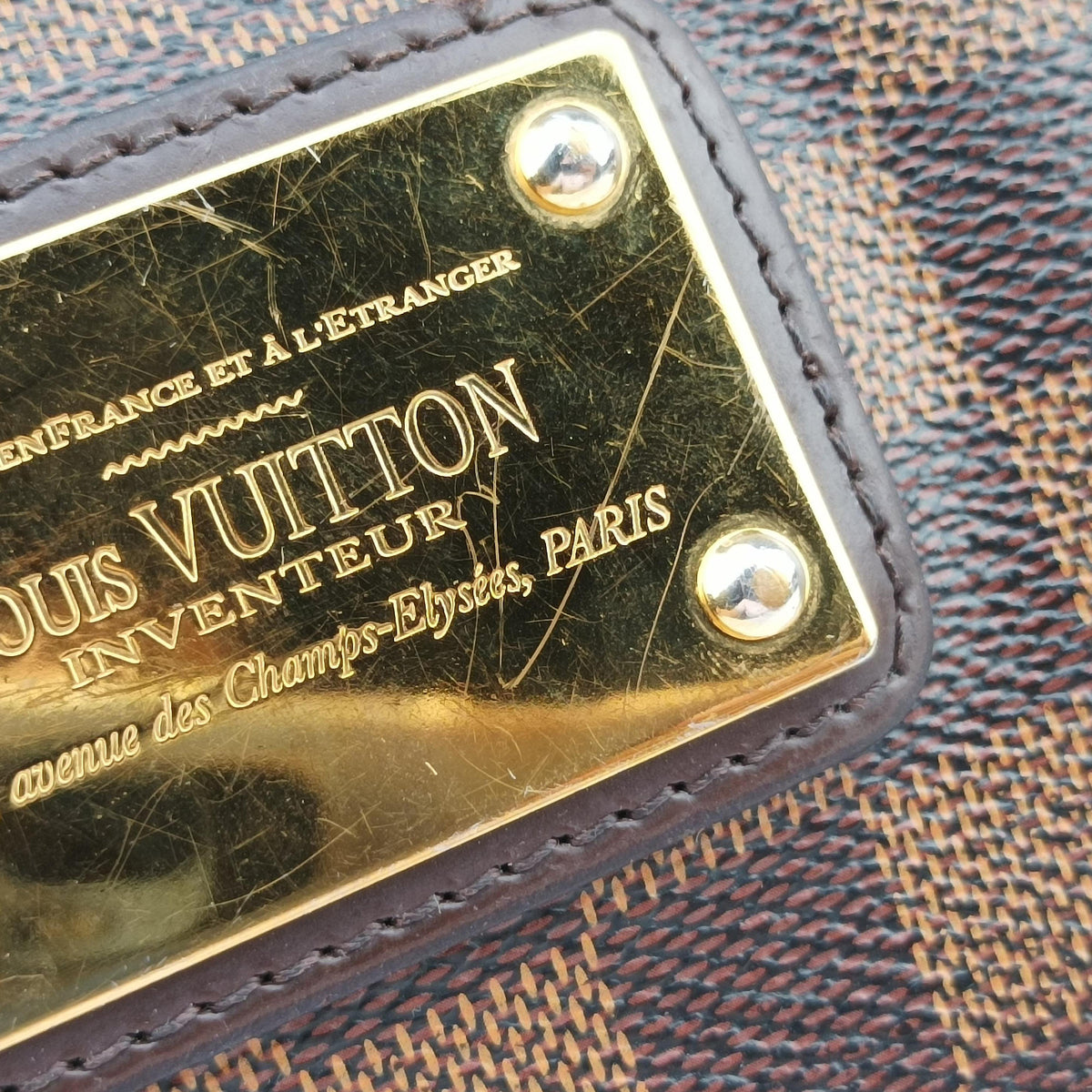 Vintage Louis Vuitton EVA EBENE Damier Canvas N55213 shoulderbag | stylenewstar