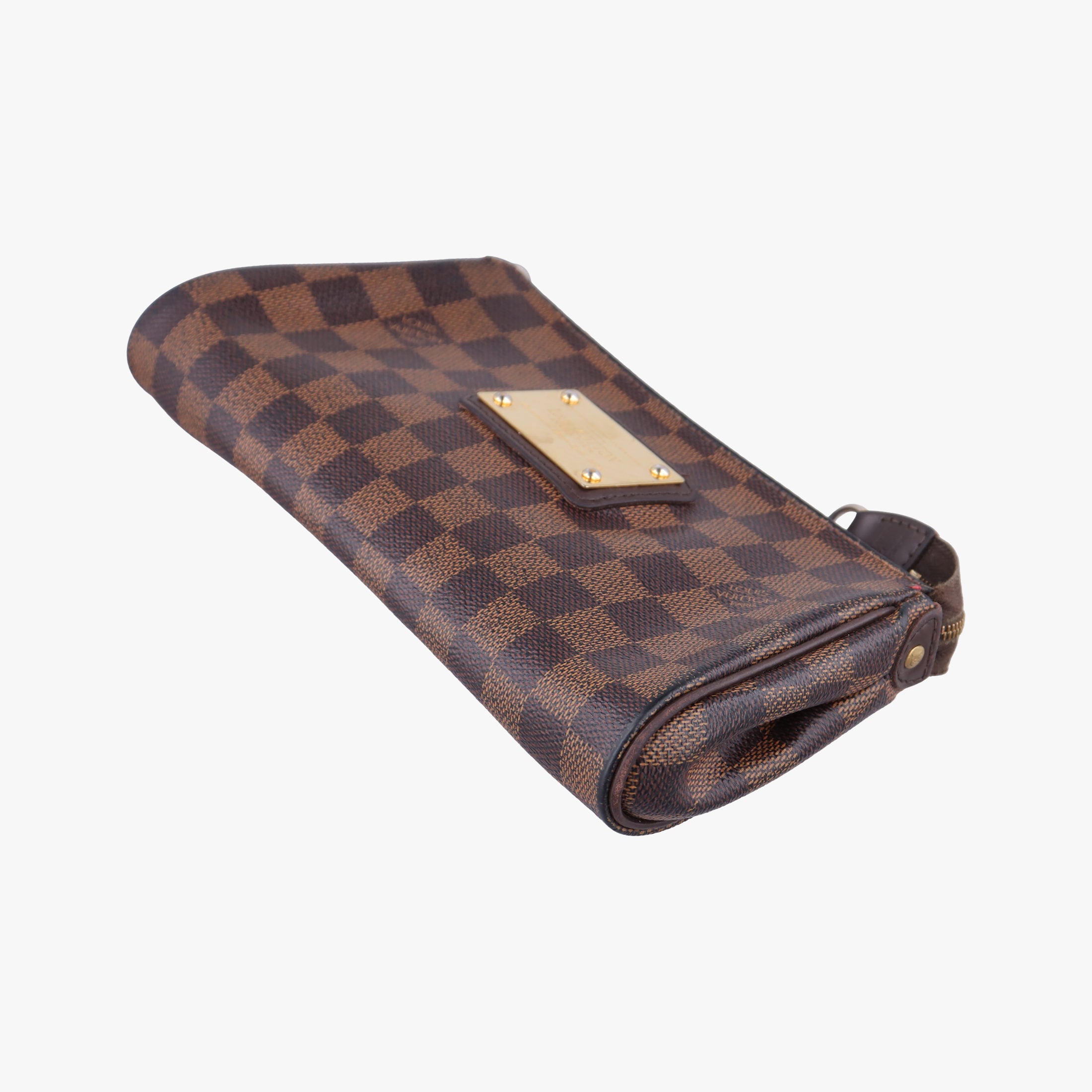 Pre-owned Louis Vuitton EVA EBENE Damier Canvas N55213 shoulderbag | stylenewstar
