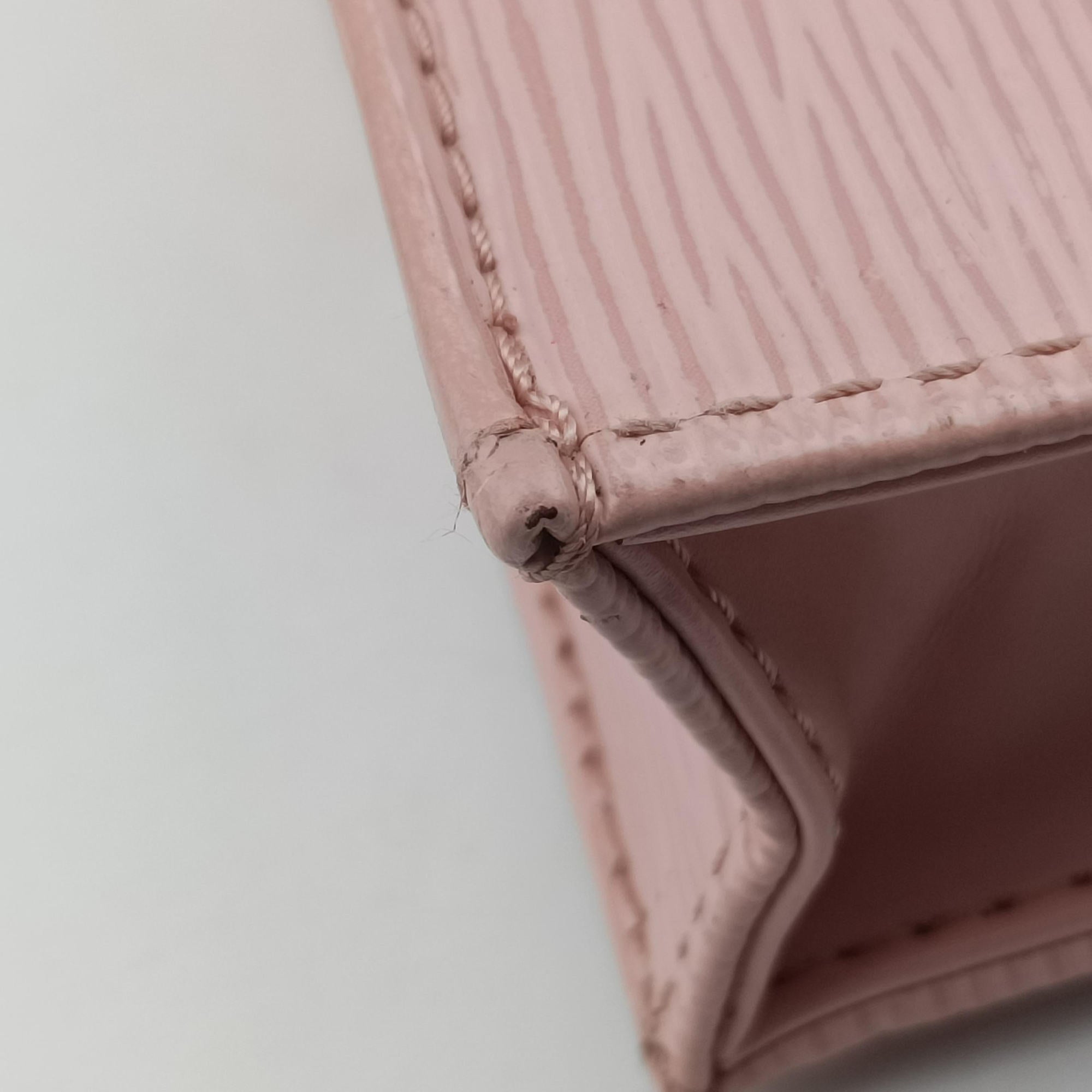 Pre-owned Louis Vuitton Petit Sac Plat ROSE BALLERIN Epi M69575 shoulderbag | stylenewstar