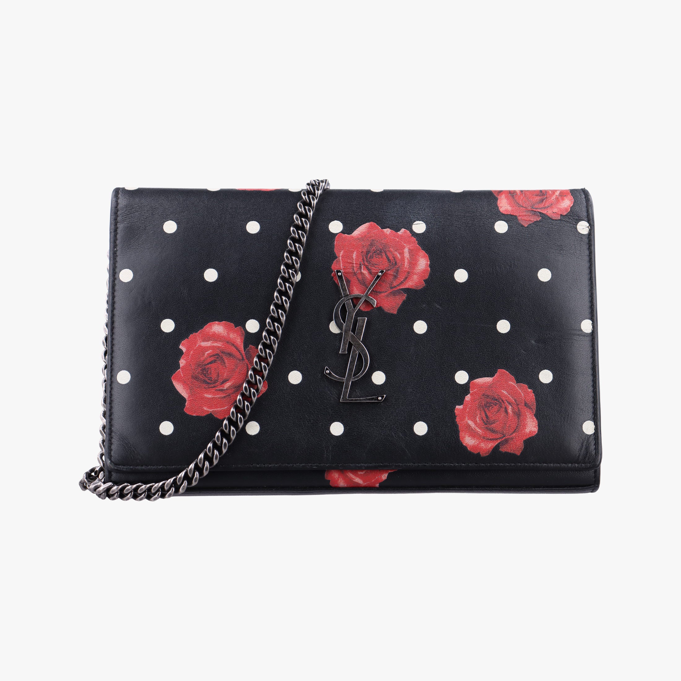 Pre-owned Yves Saint Laurent KATE Black Leather 377829 shoulderbag | stylenewstar
