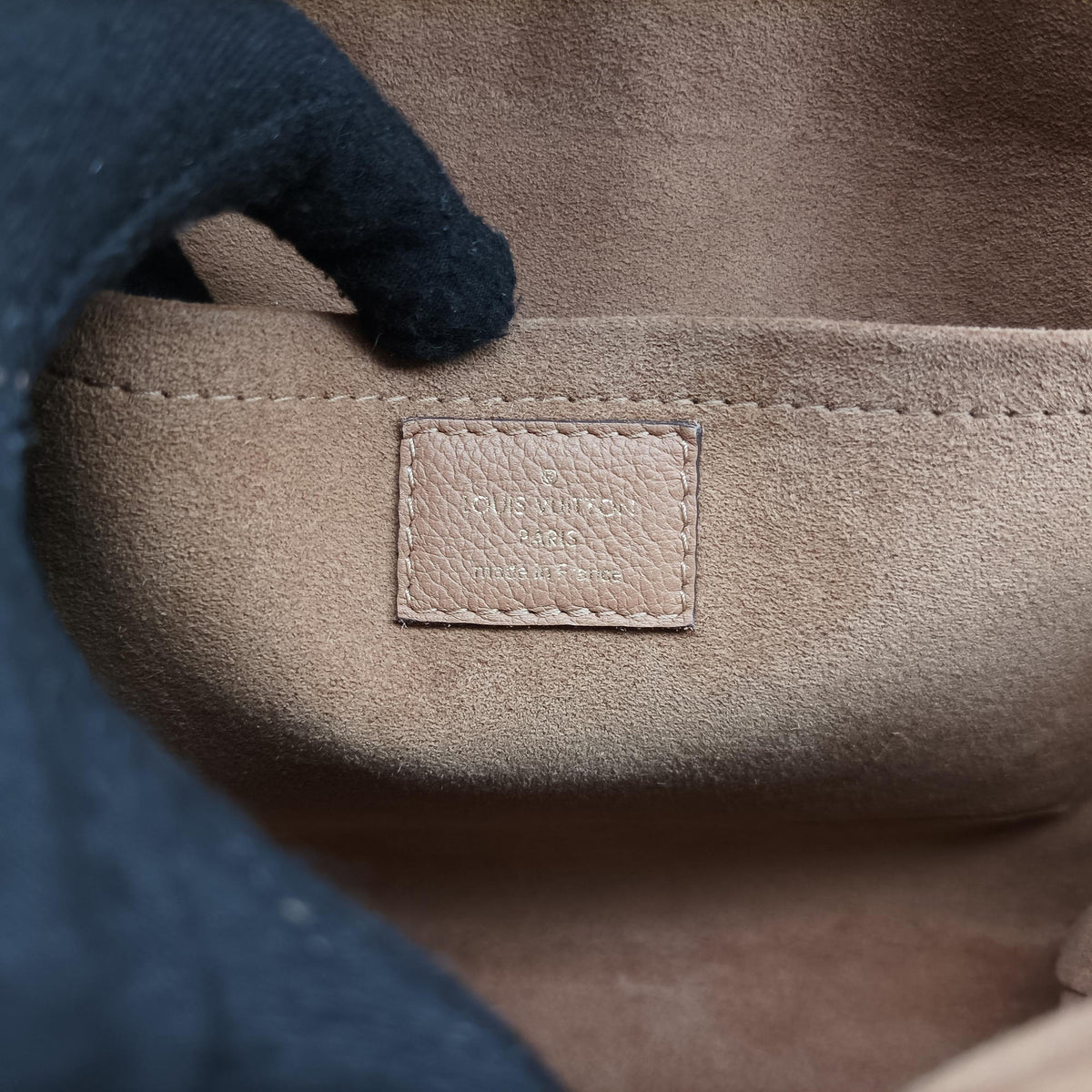 Pre-owned Louis Vuitton MARIGNAN brown×SESAME Monogram Canvas×calf leather M44544 shoulderbag | stylenewstar