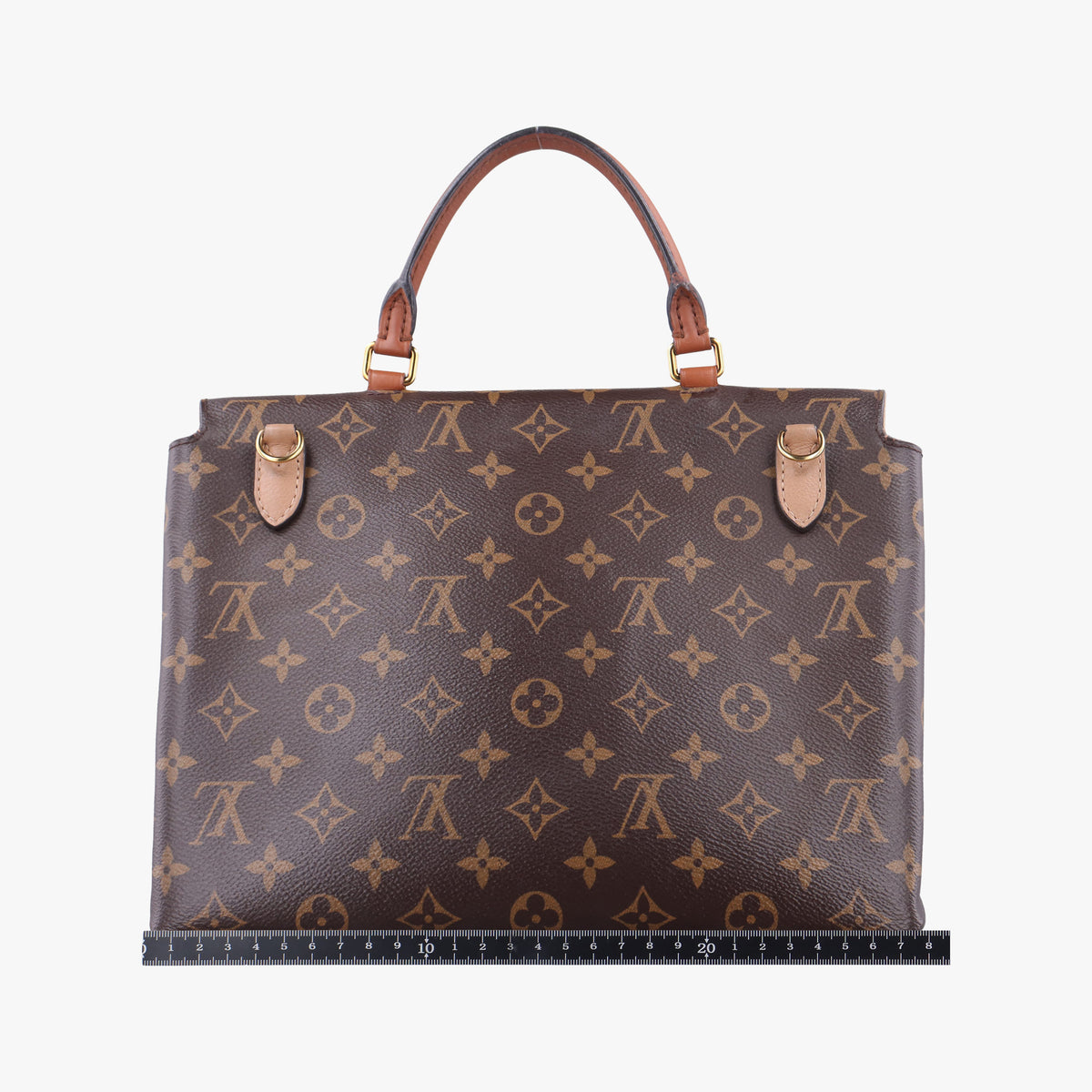 Pre-owned Louis Vuitton MARIGNAN brown×SESAME Monogram Canvas×calf leather M44544 shoulderbag | stylenewstar