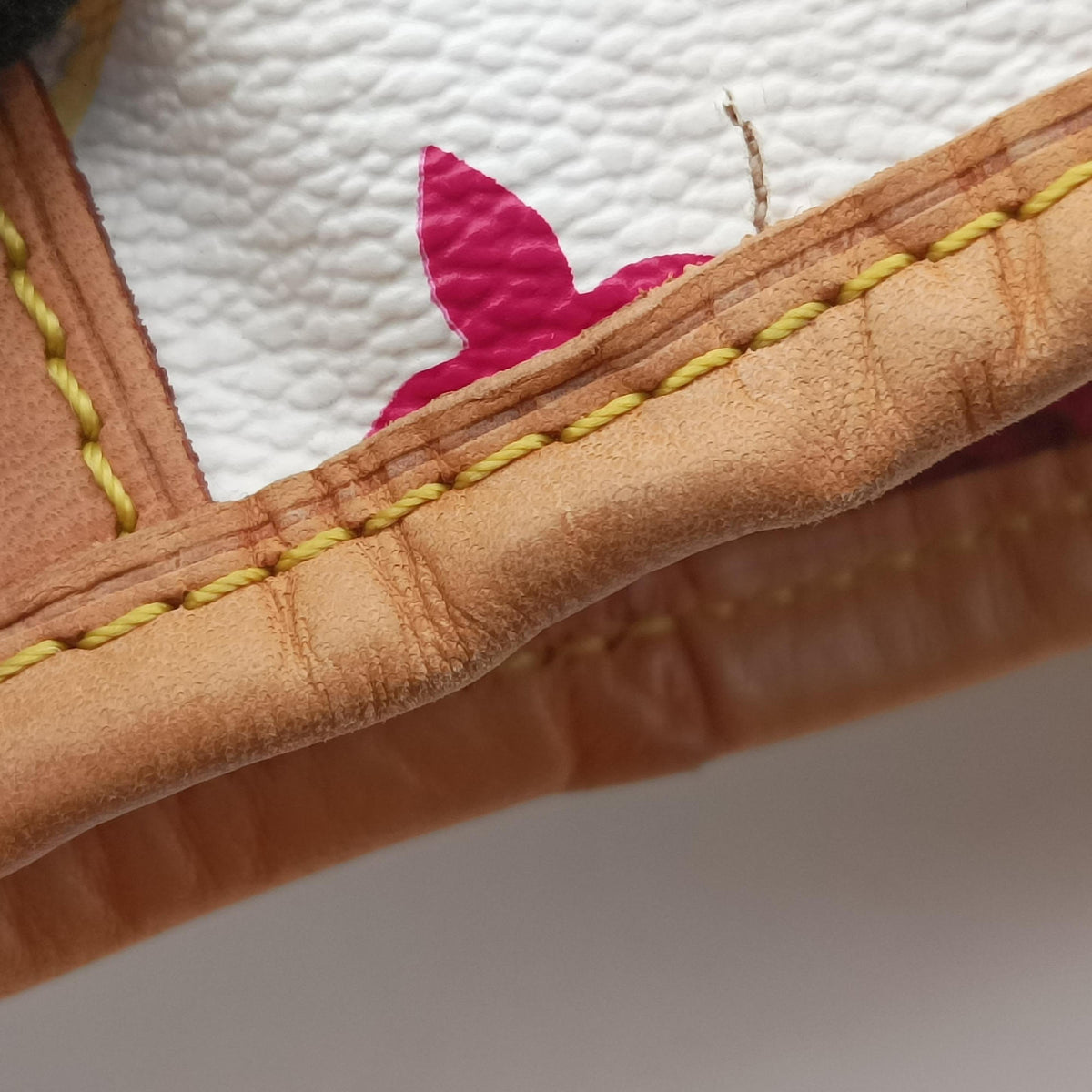 Pre-owned Louis Vuitton Petit Noe white Monogram Multicolor M42229 shoulderbag | stylenewstar