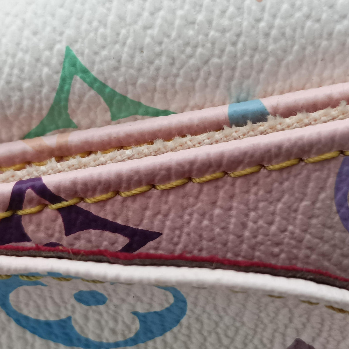 Pre-owned Louis Vuitton Petit Noe white Monogram Multicolor M42229 shoulderbag | stylenewstar