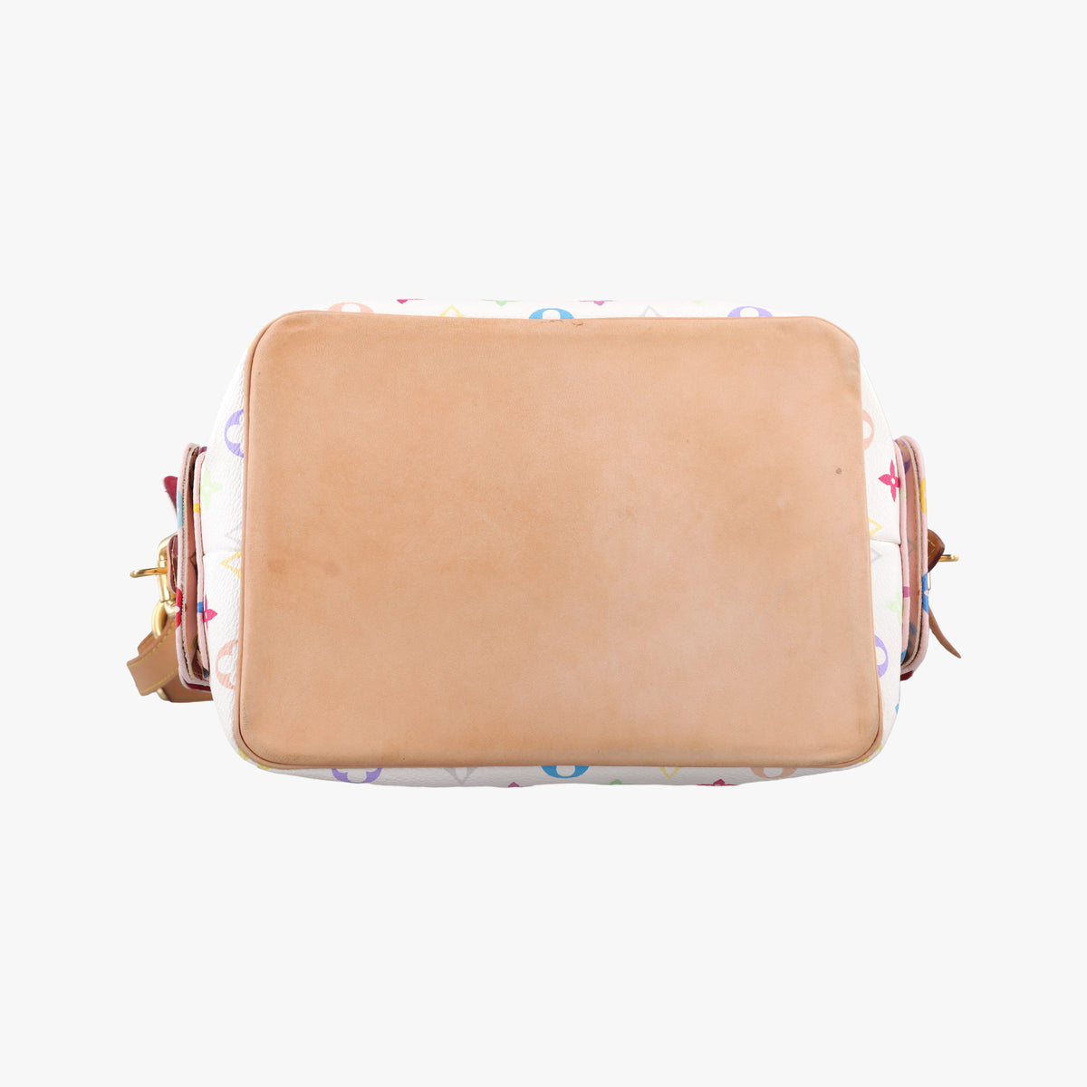 Pre-owned Louis Vuitton Petit Noe white Monogram Multicolor M42229 shoulderbag | stylenewstar