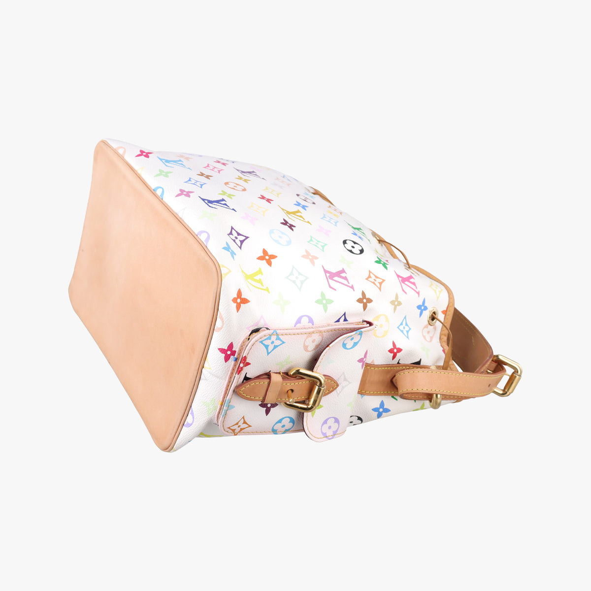 Vintage Louis Vuitton Petit Noe white Monogram Multicolor M42229 shoulderbag | stylenewstar