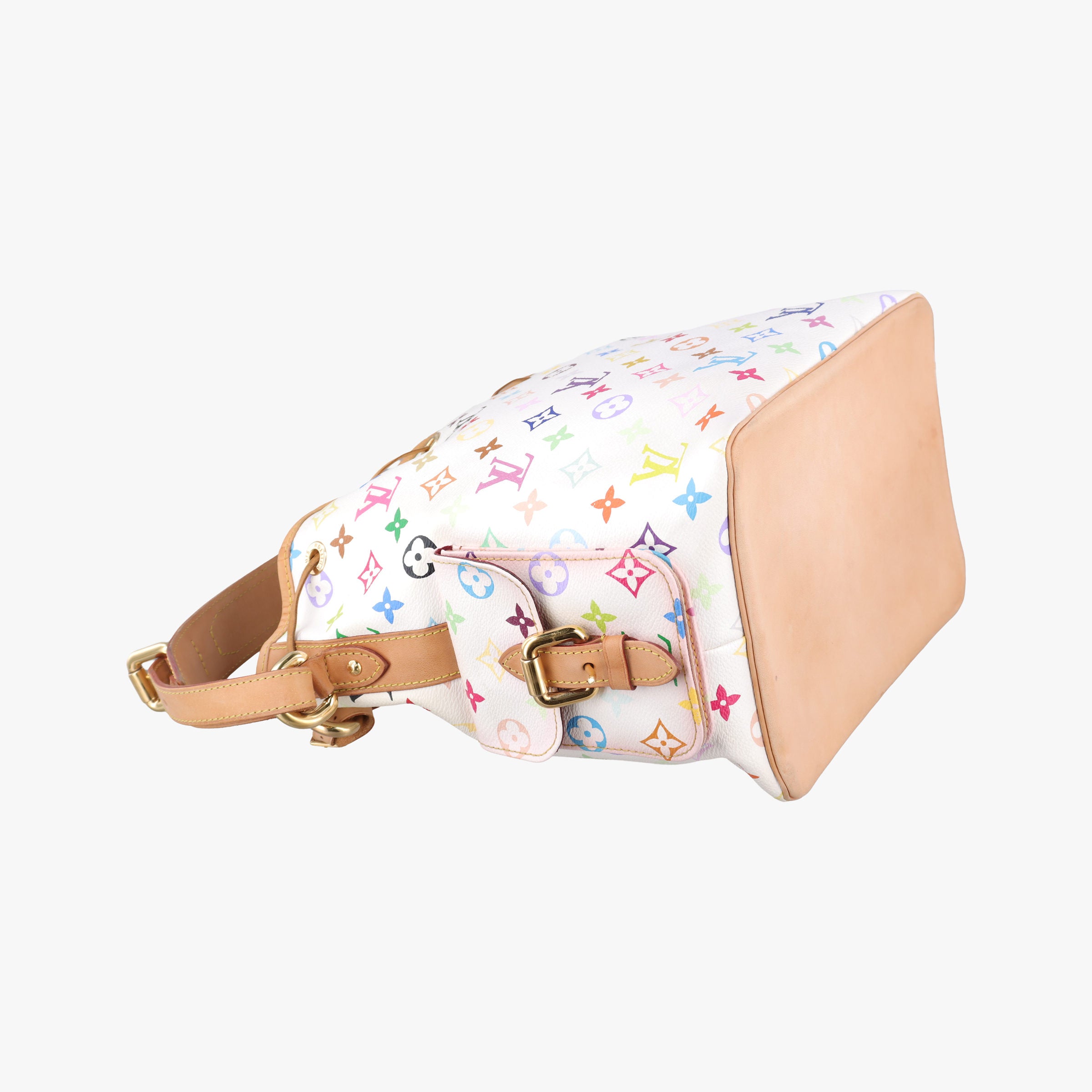 Vintage Louis Vuitton Petit Noe white Monogram Multicolor M42229 shoulderbag | stylenewstar