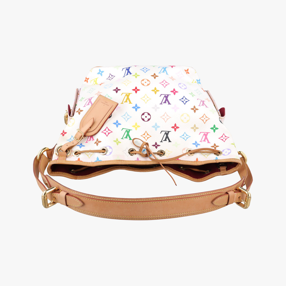 Pre-owned Louis Vuitton Petit Noe white Monogram Multicolor M42229 shoulderbag | stylenewstar