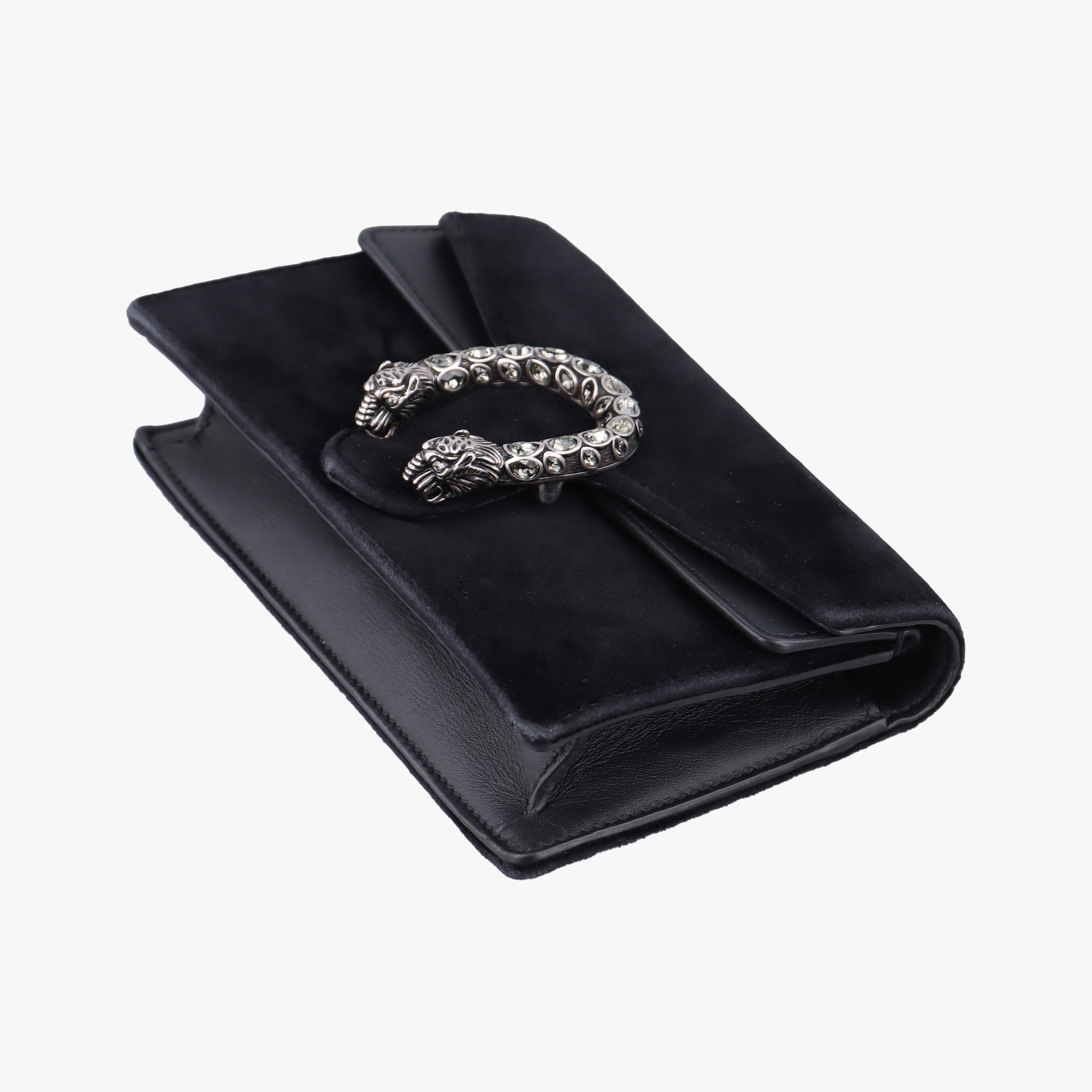 Secondhand Gucci Dionysus Black velour×Leather 476432 shoulderbag | stylenewstar