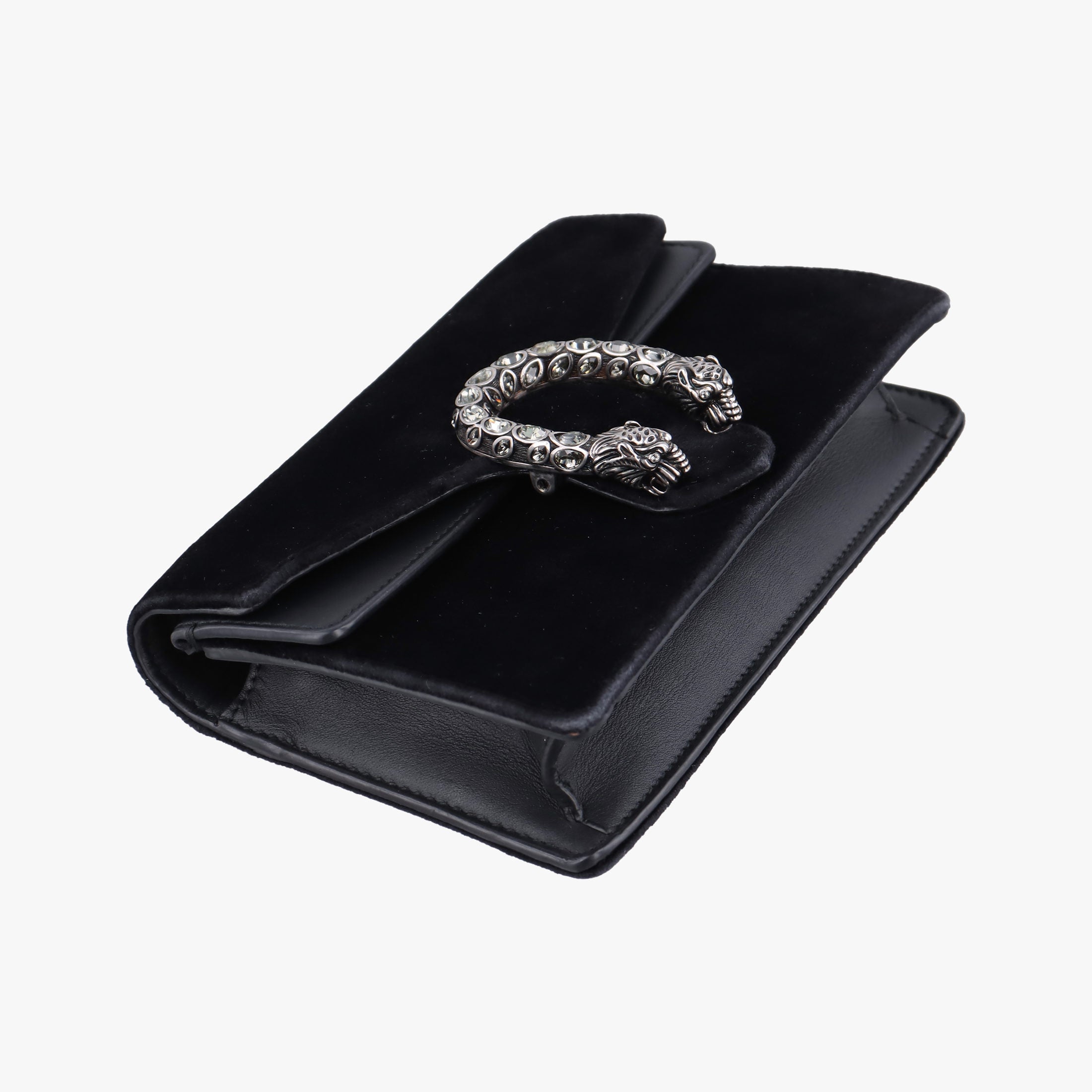 Secondhand Gucci Dionysus Black velour×Leather 476432 shoulderbag | stylenewstar