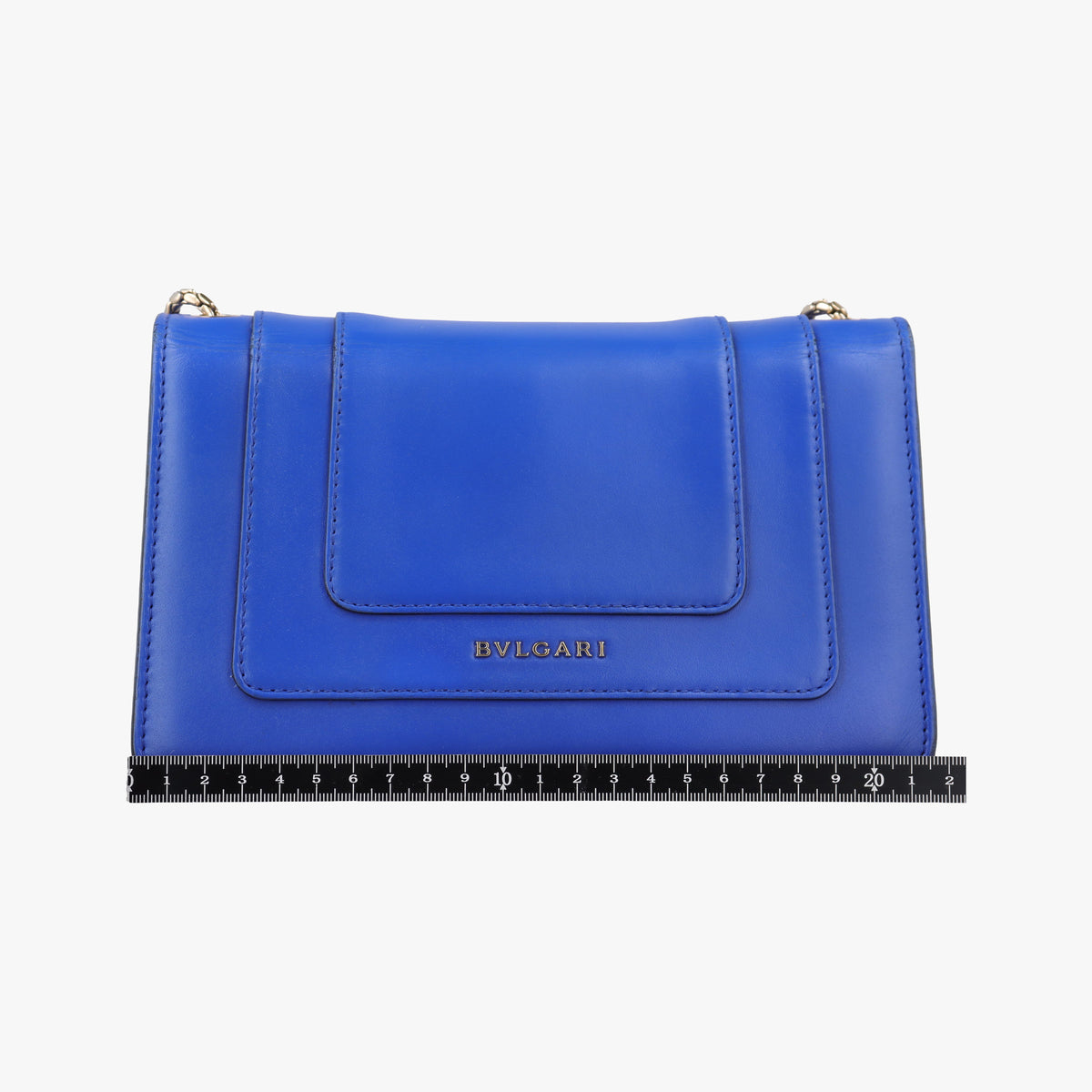 Pre-owned Bvlgari SERPENTI FOREVER Blue leather  shoulderbag | stylenewstar