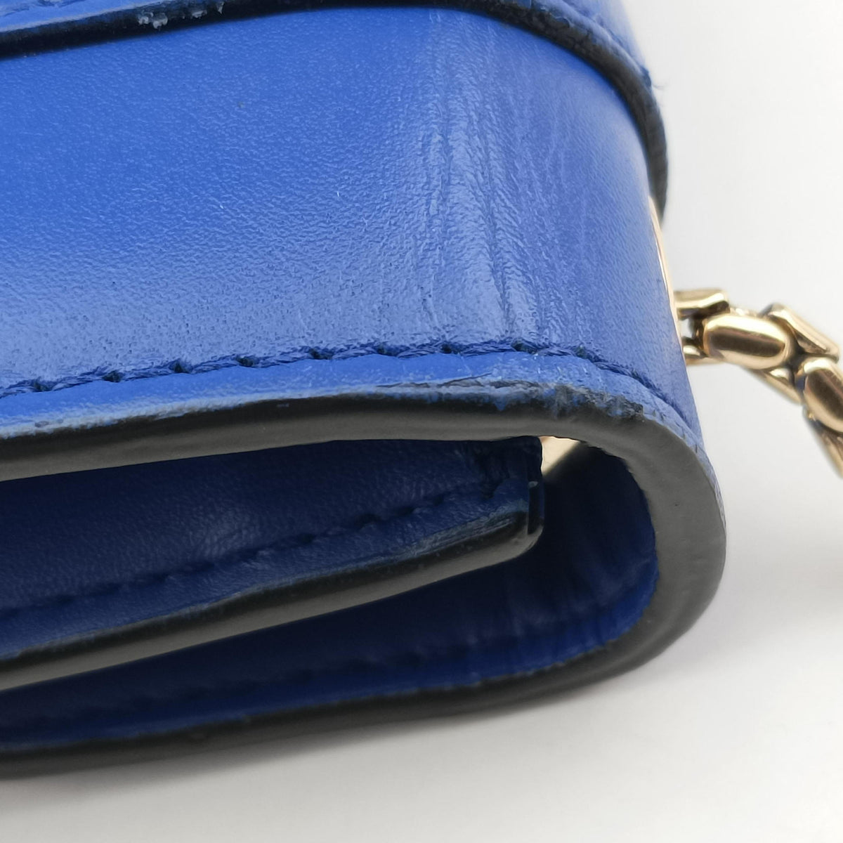 Pre-owned Bvlgari SERPENTI FOREVER Blue leather  shoulderbag | stylenewstar