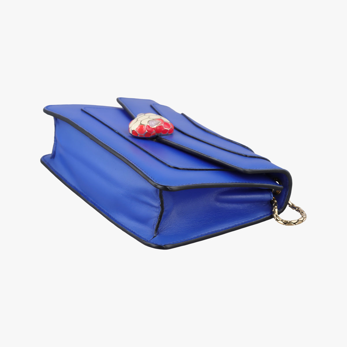Pre-owned Bvlgari SERPENTI FOREVER Blue leather  shoulderbag | stylenewstar