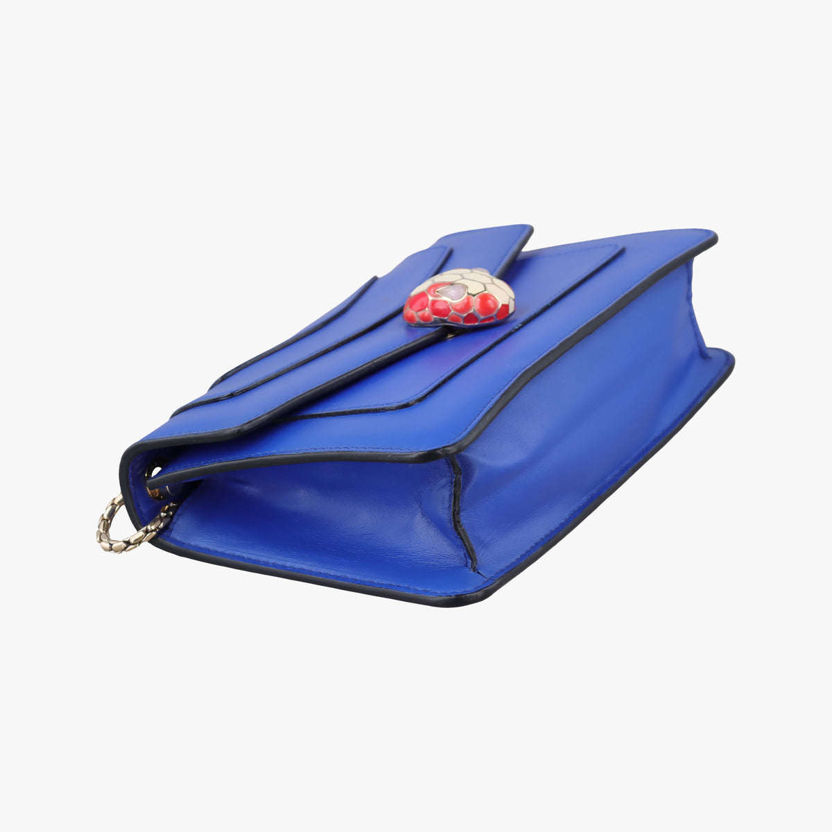Pre-owned Bvlgari SERPENTI FOREVER Blue leather  shoulderbag | stylenewstar