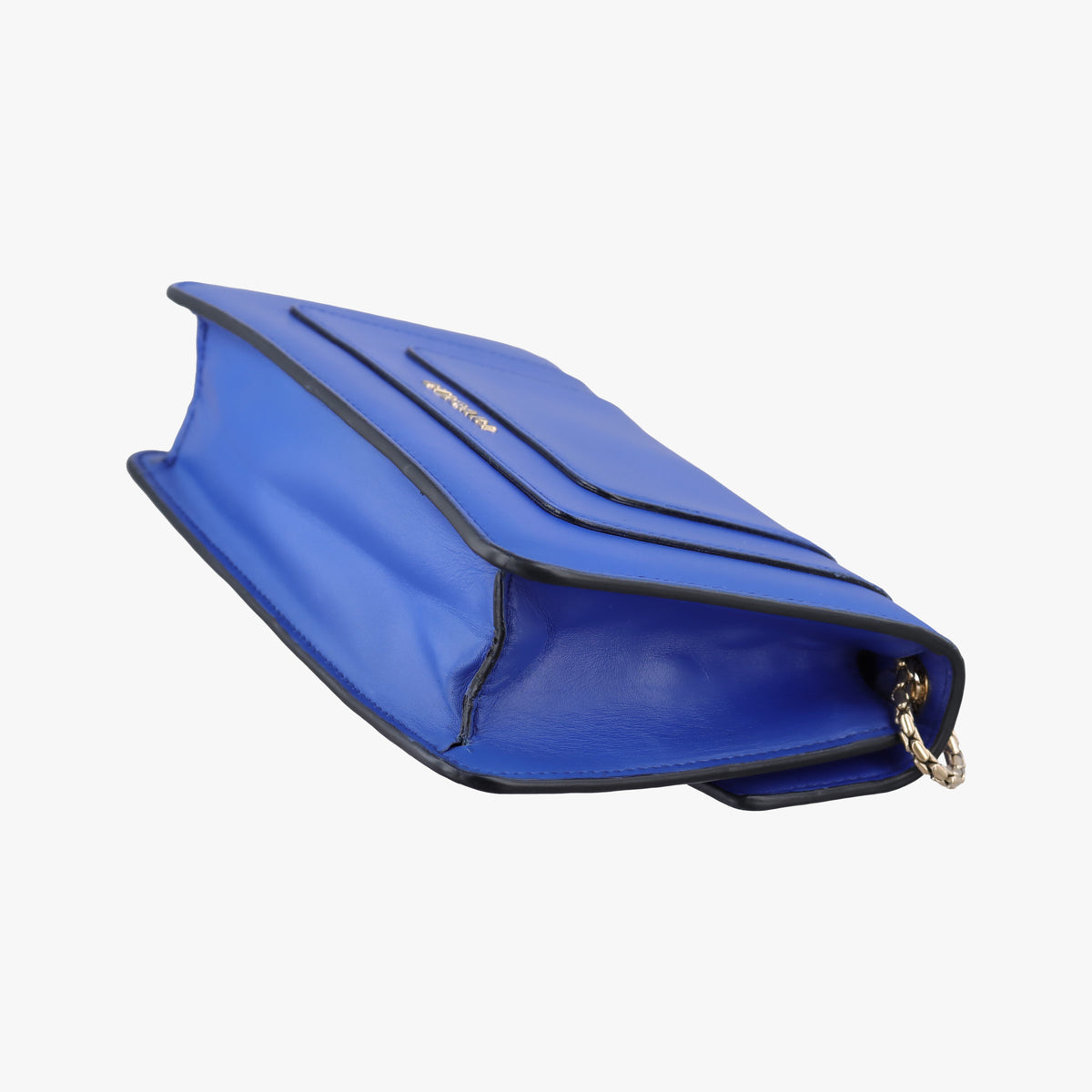 Pre-owned Bvlgari SERPENTI FOREVER Blue leather  shoulderbag | stylenewstar