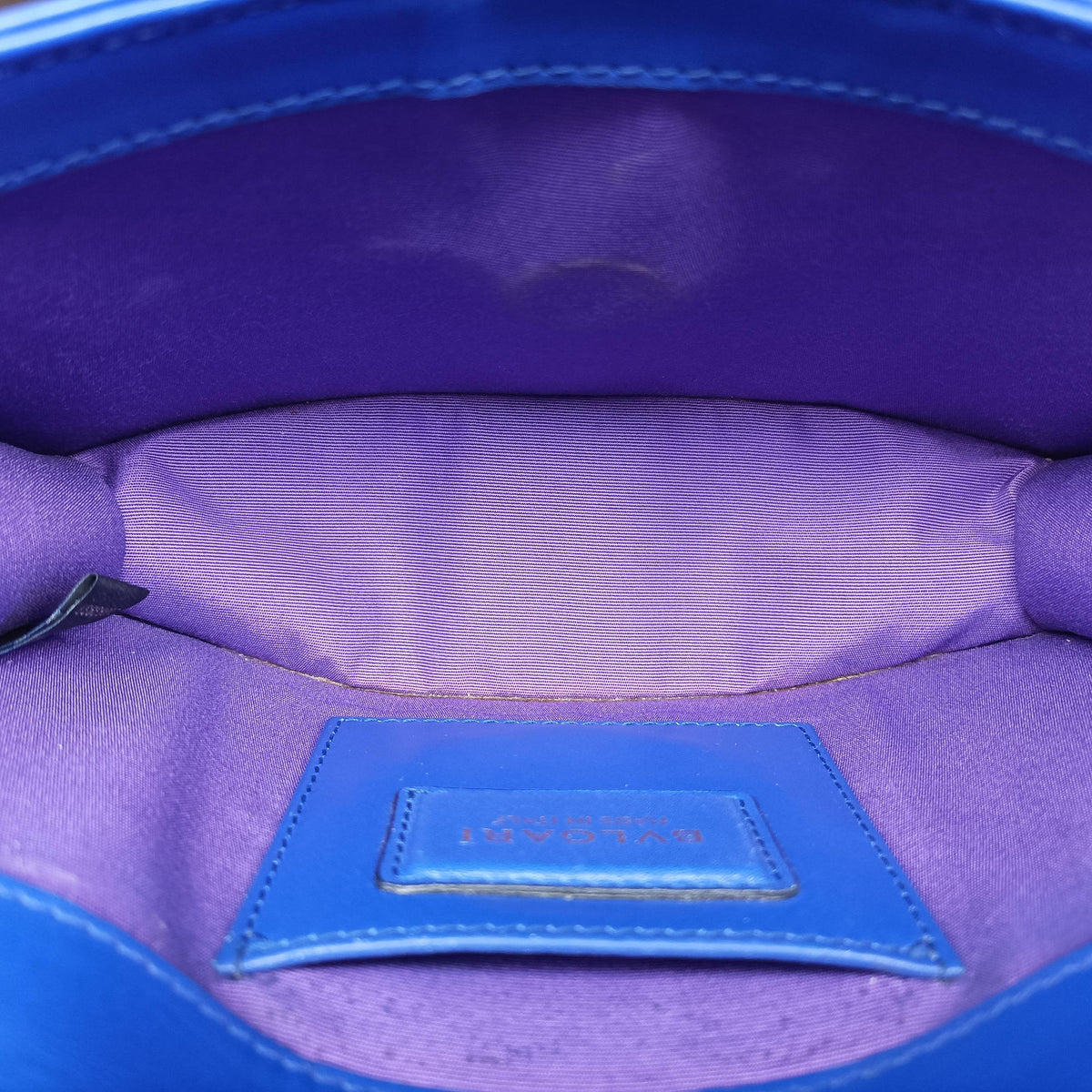 Pre-owned Bvlgari SERPENTI FOREVER Blue leather  shoulderbag | stylenewstar