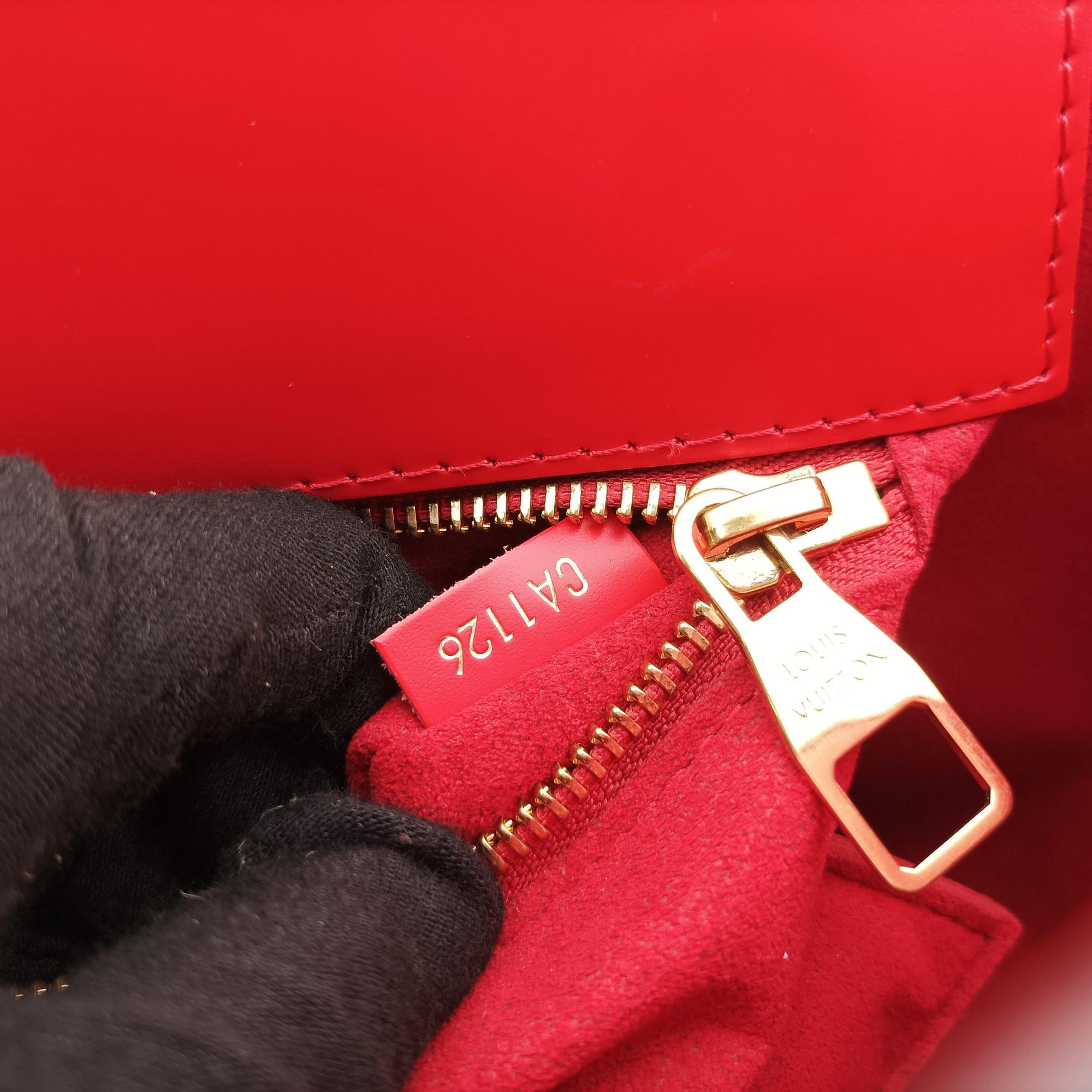 Pre-owned Louis Vuitton PHENIX PM brown×COQUELICOT Monogram Canvas×calf leather M41537 handbag | stylenewstar