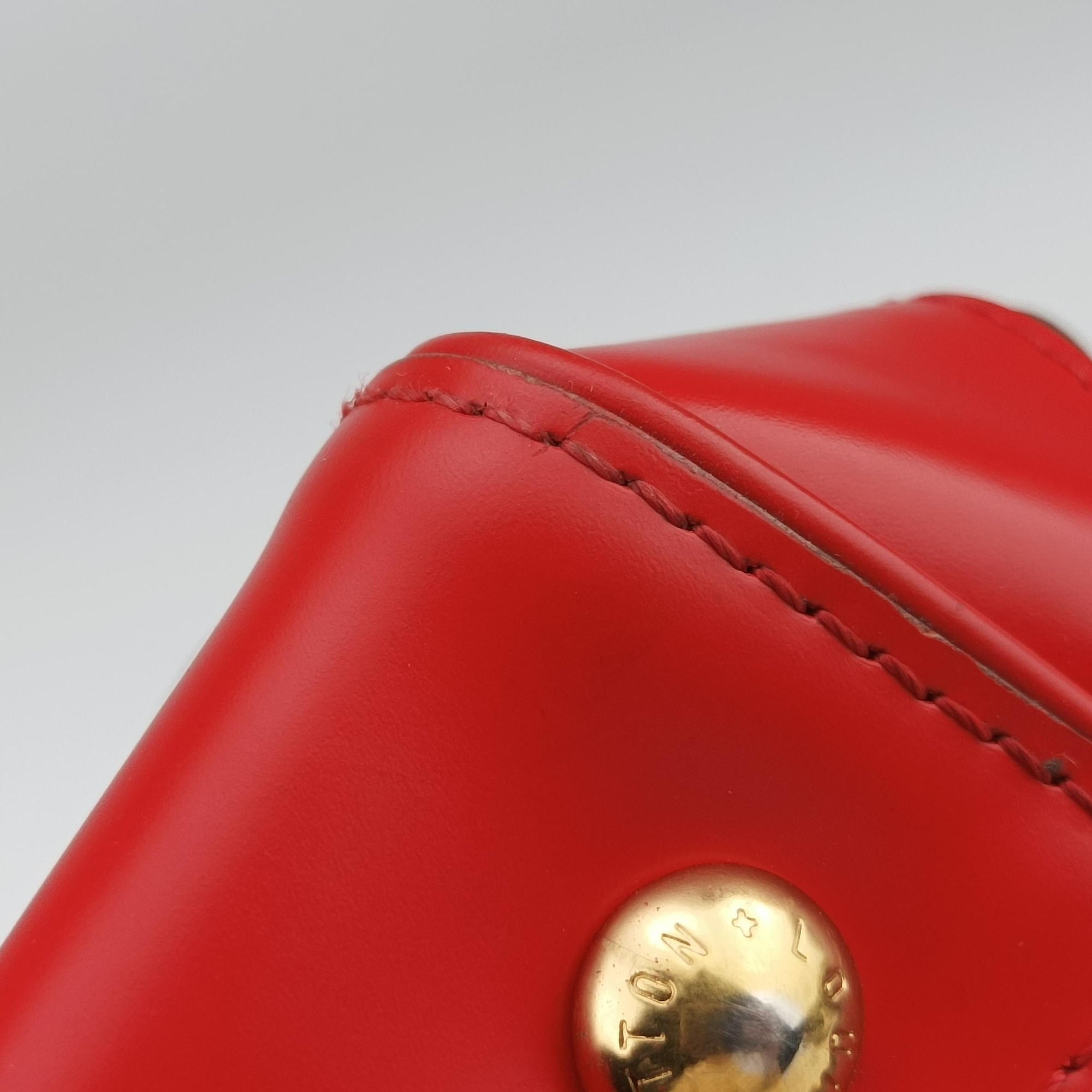 Pre-owned Louis Vuitton PHENIX PM brown×COQUELICOT Monogram Canvas×calf leather M41537 handbag | stylenewstar