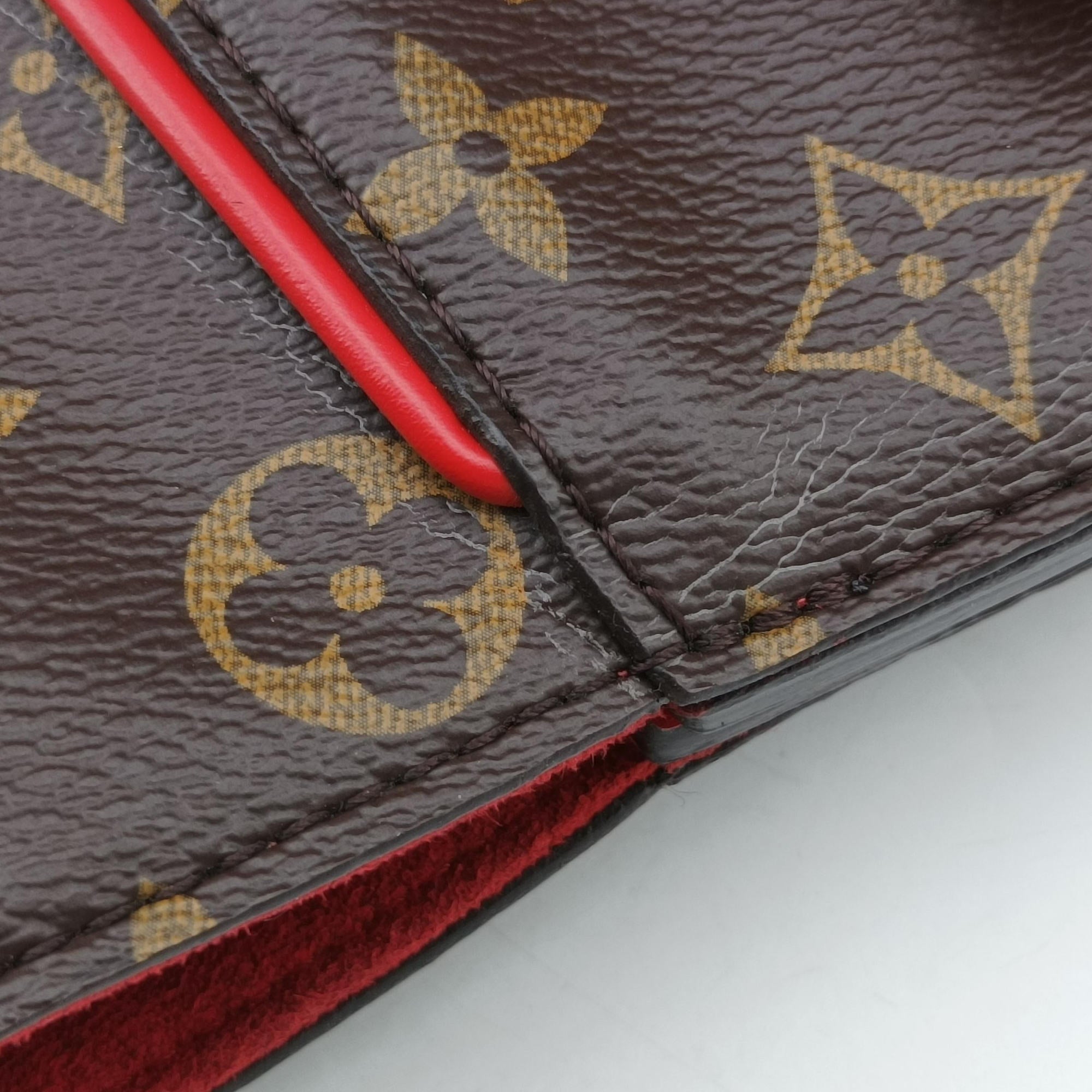 Pre-owned Louis Vuitton PHENIX PM brown×COQUELICOT Monogram Canvas×calf leather M41537 handbag | stylenewstar