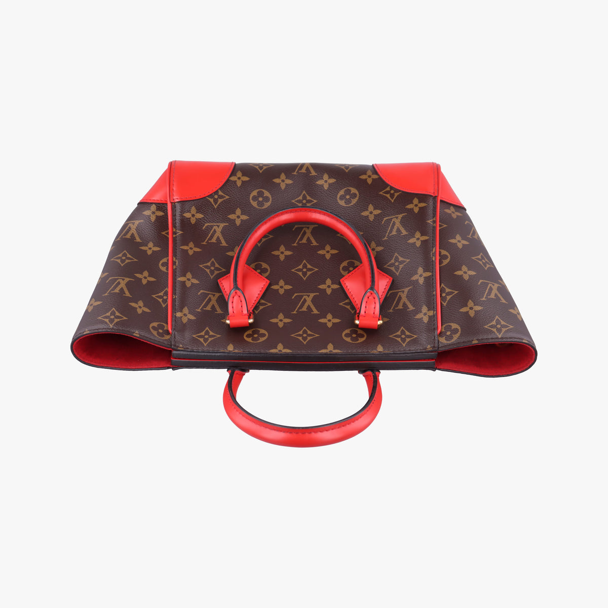 Pre-owned Louis Vuitton PHENIX PM brown×COQUELICOT Monogram Canvas×calf leather M41537 handbag | stylenewstar