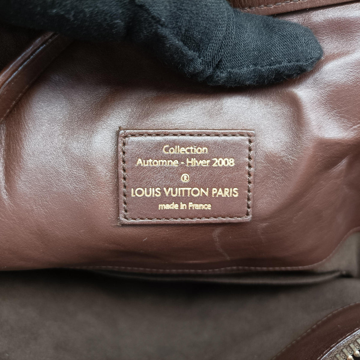 Pre-owned Louis Vuitton Whisper Moka Monogram Paris Souple Leather M95828 shoulderbag | stylenewstar