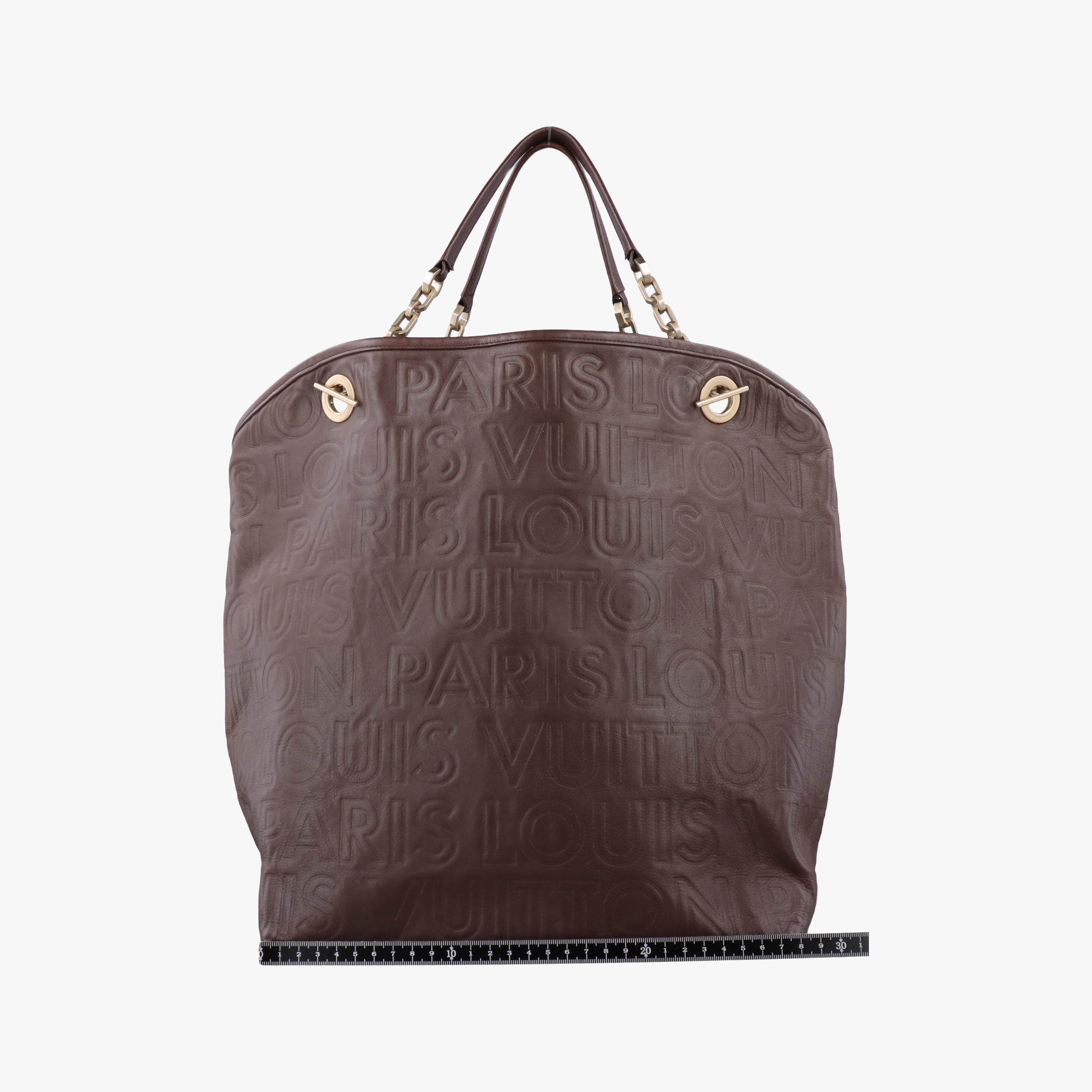 Pre-owned Louis Vuitton Whisper Moka Monogram Paris Souple Leather M95828 shoulderbag | stylenewstar
