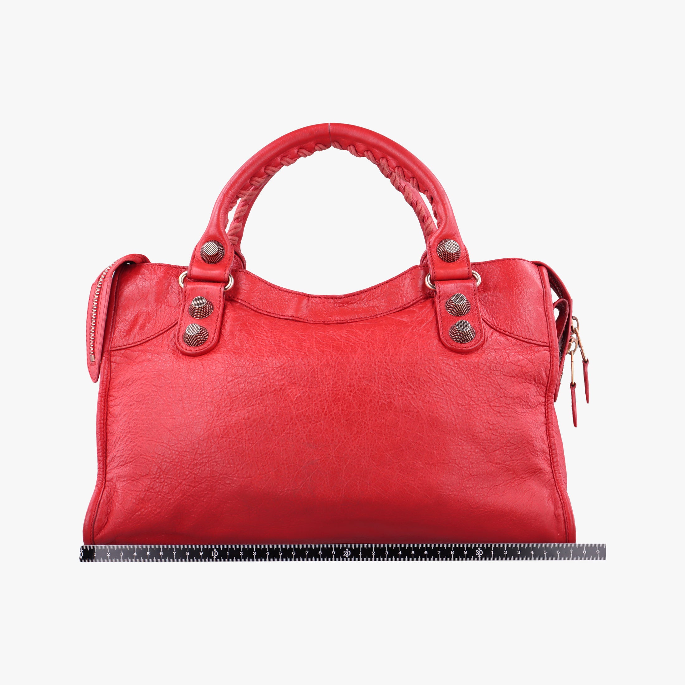 Pre-owned Balenciaga Giant City Red lambskin  shoulderbag | stylenewstar