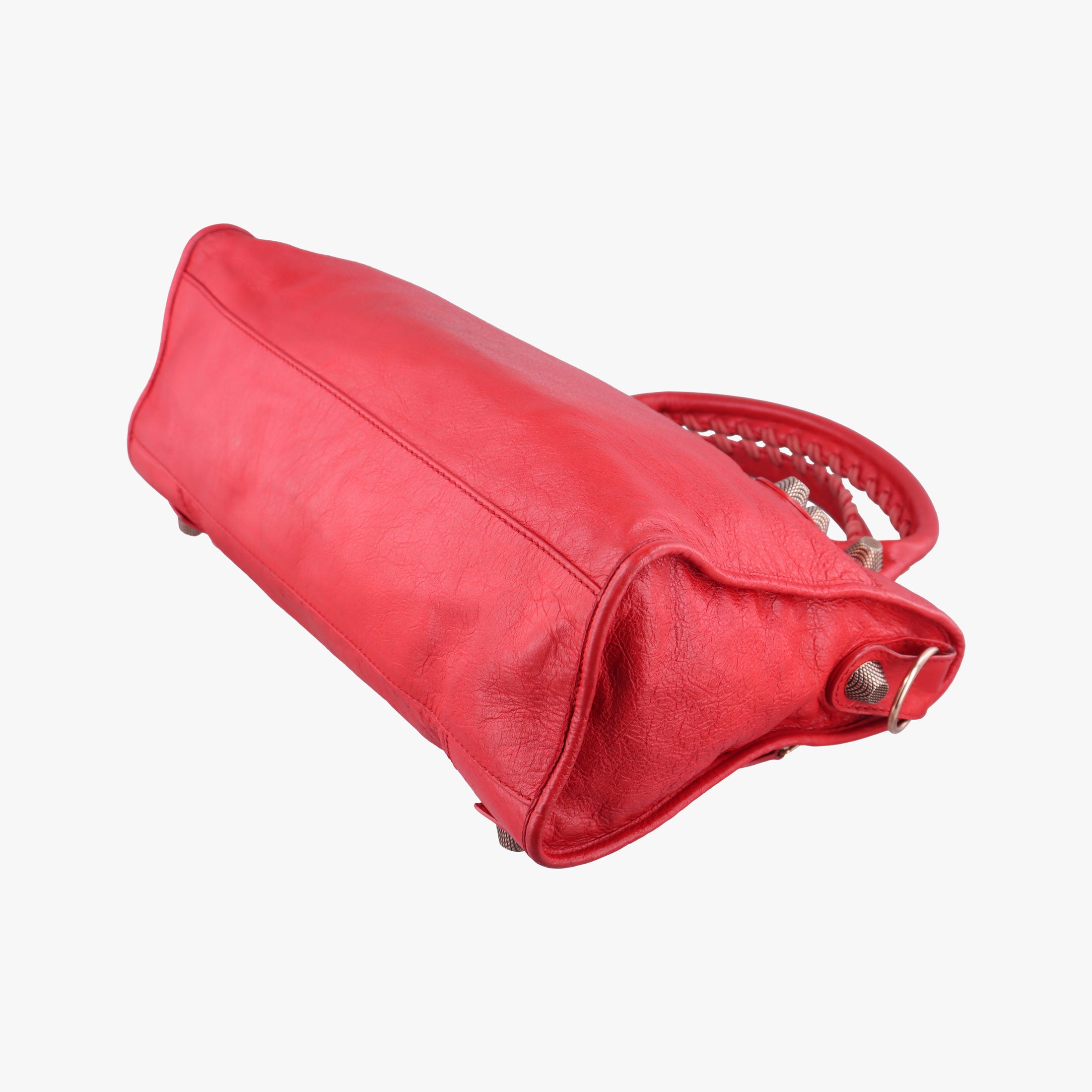 Pre-owned Balenciaga Giant City Red lambskin  shoulderbag | stylenewstar