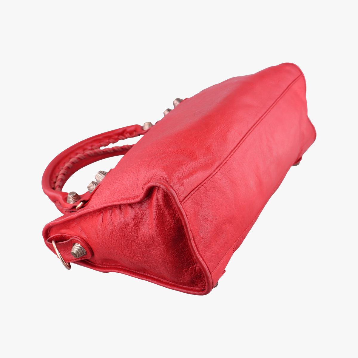 Pre-owned Balenciaga Giant City Red lambskin  shoulderbag | stylenewstar