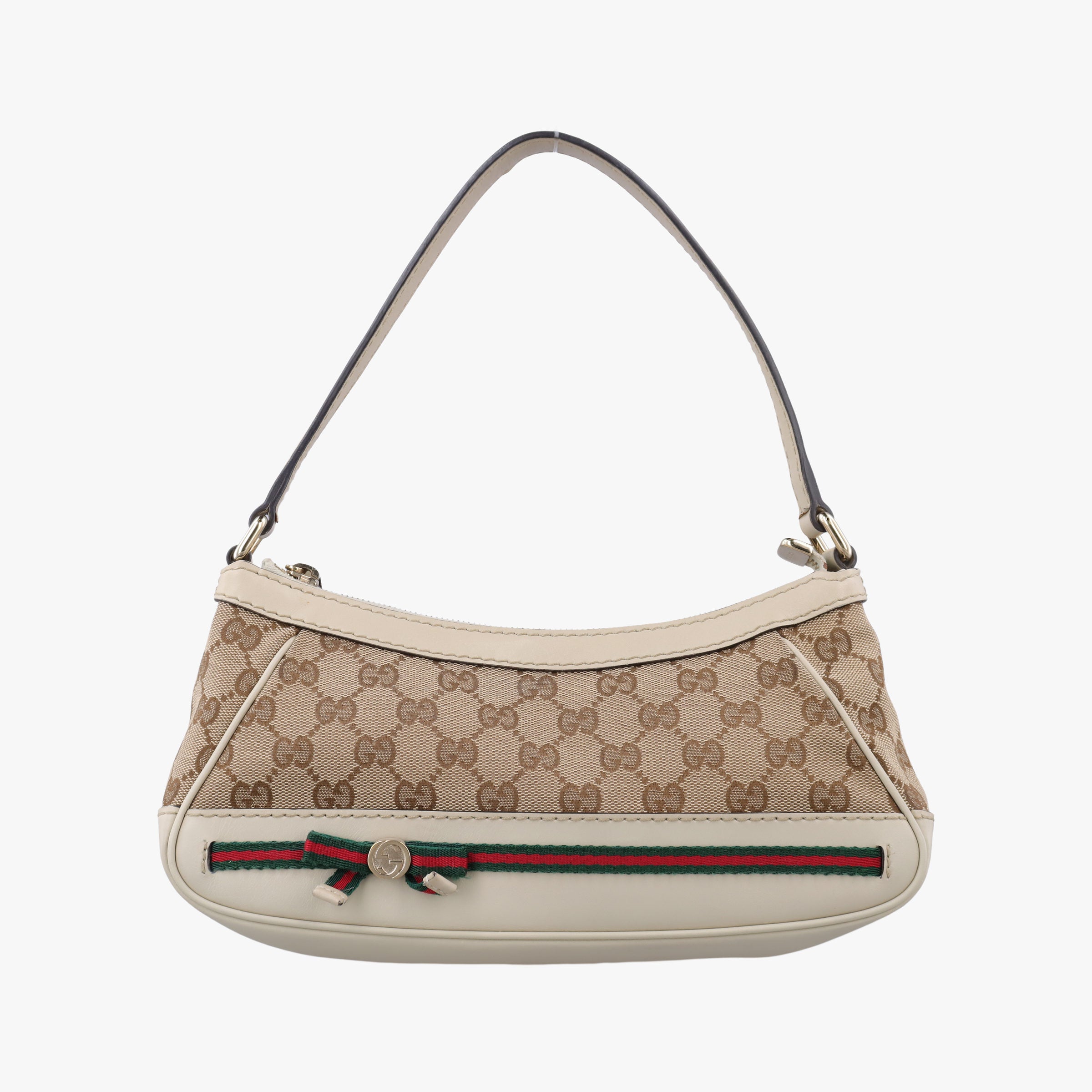 Secondhand Gucci Guccissima Mayfair Beige×Multicolour canvas×leather 269893 handbag | stylenewstar