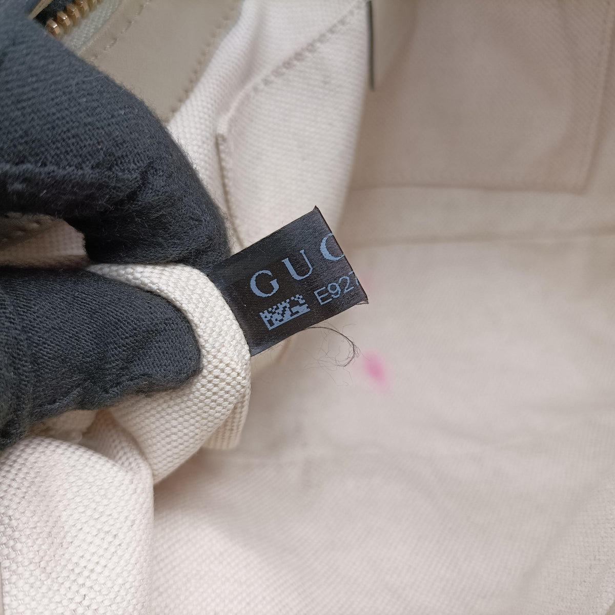 Secondhand Gucci Guccissima Mayfair Beige×Multicolour canvas×leather 269893 handbag | stylenewstar