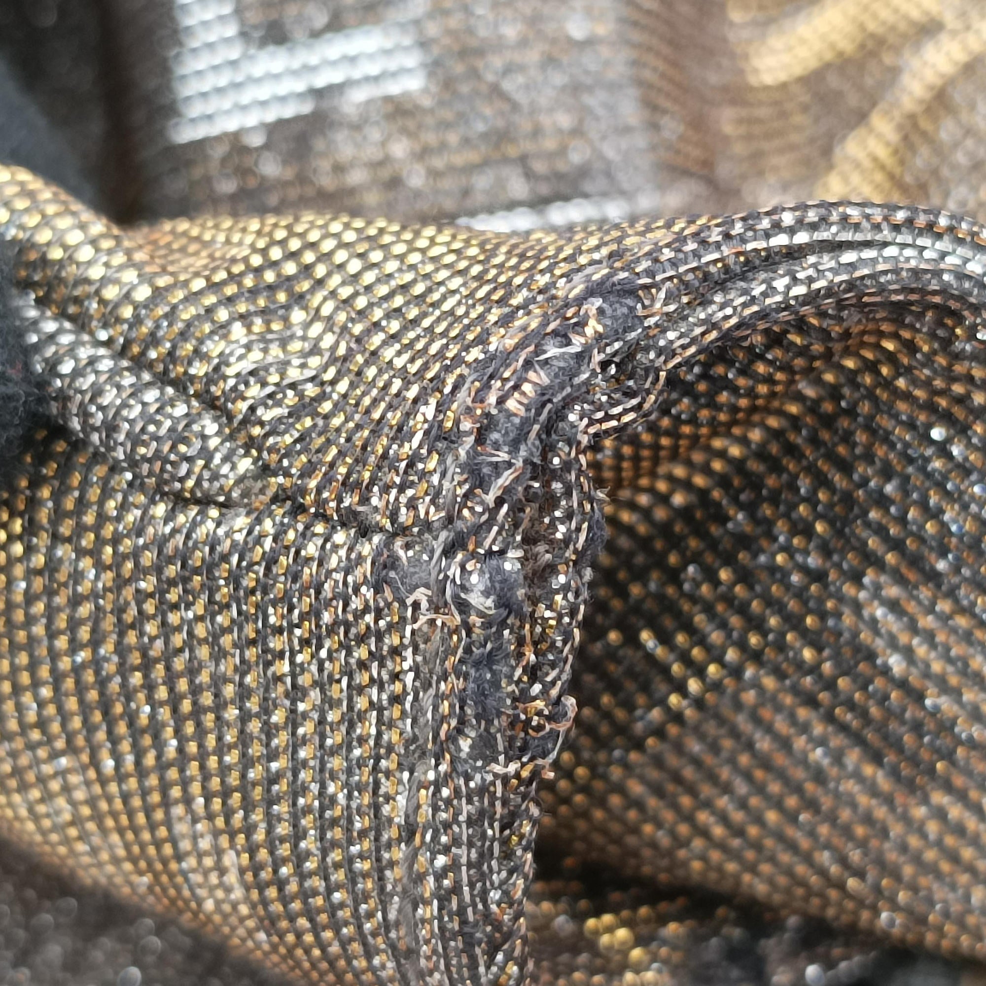 Pre-owned Fendi Mia Golden fabric 8BR616 shoulderbag | stylenewstar