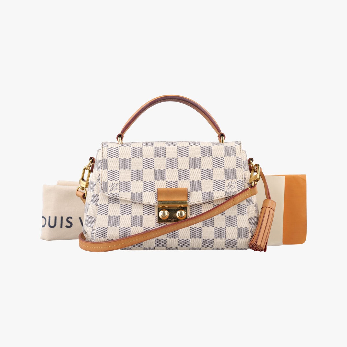 Pre-owned Louis Vuitton CROISETTE Azur Damier Canvas N41581 shoulderbag | stylenewstar