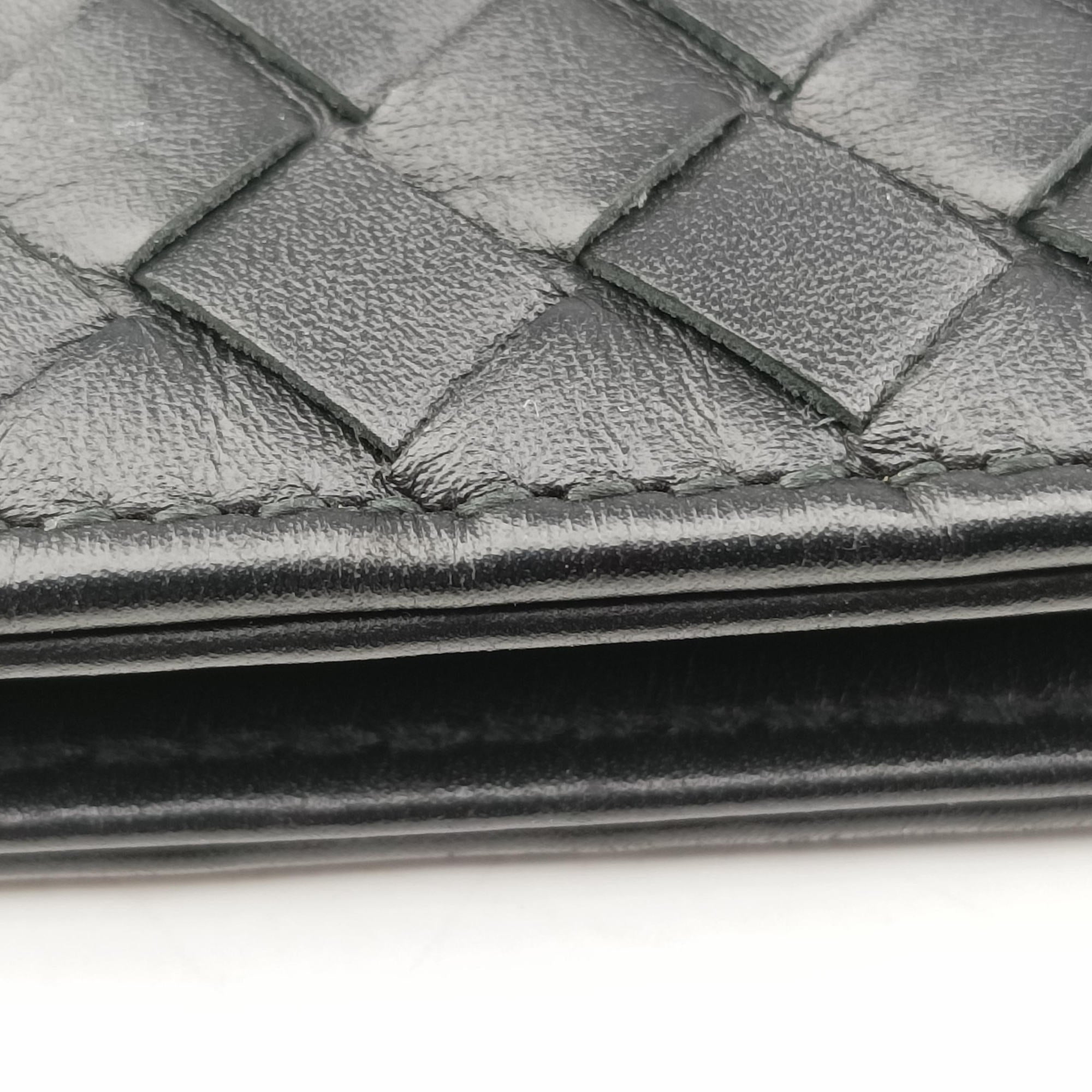 Pre-owned Bottega Veneta Intrecciato Black lambskin  shoulderbag | stylenewstar