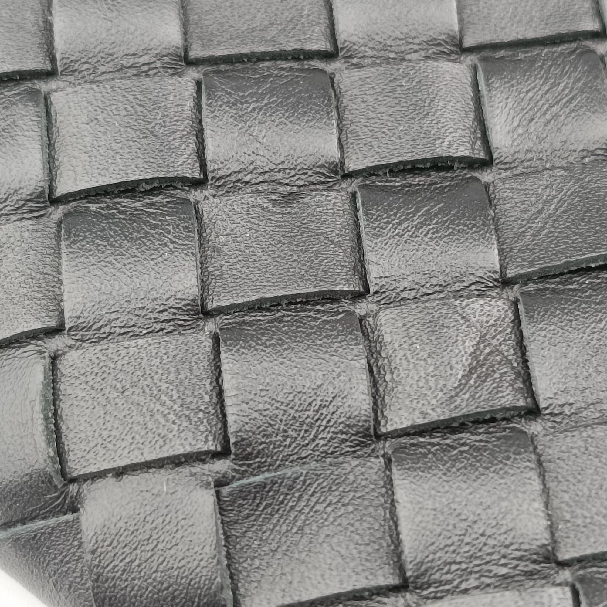 Pre-owned Bottega Veneta Intrecciato Black lambskin  shoulderbag | stylenewstar