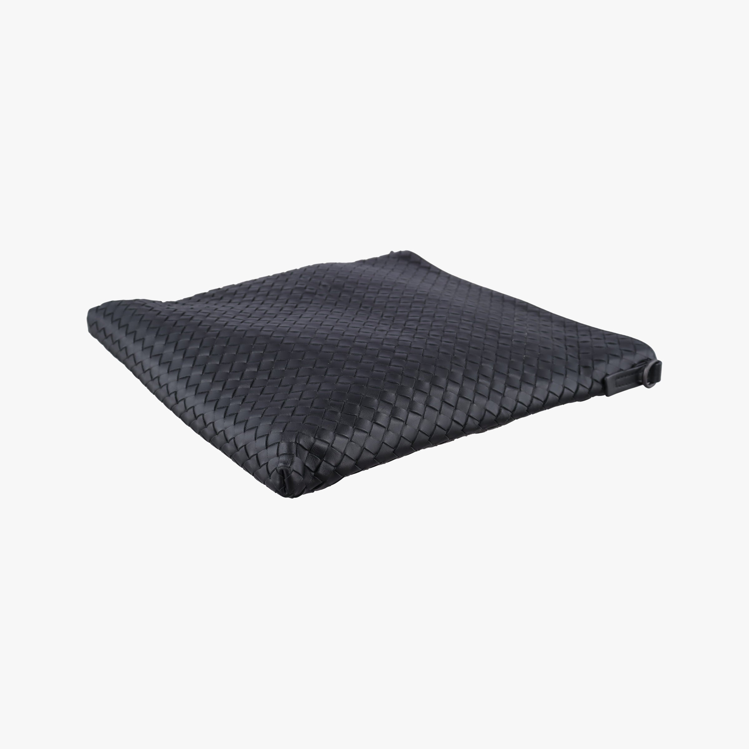 Pre-owned Bottega Veneta Intrecciato Black lambskin  shoulderbag | stylenewstar