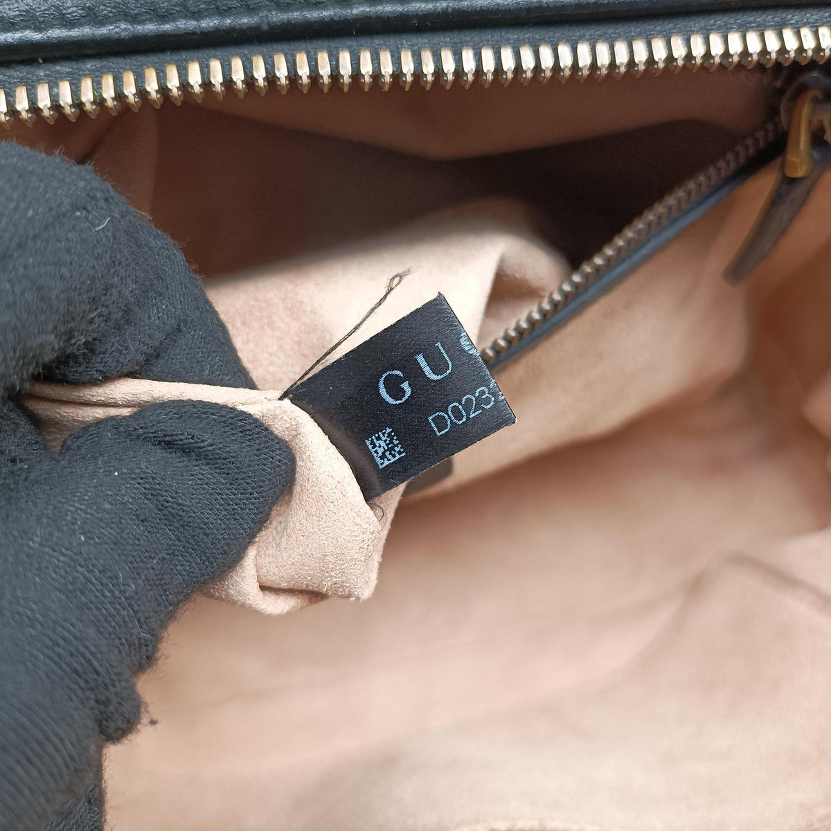 Pre-owned Gucci GG Marmont Black Leather 498100 shoulderbag | stylenewstar