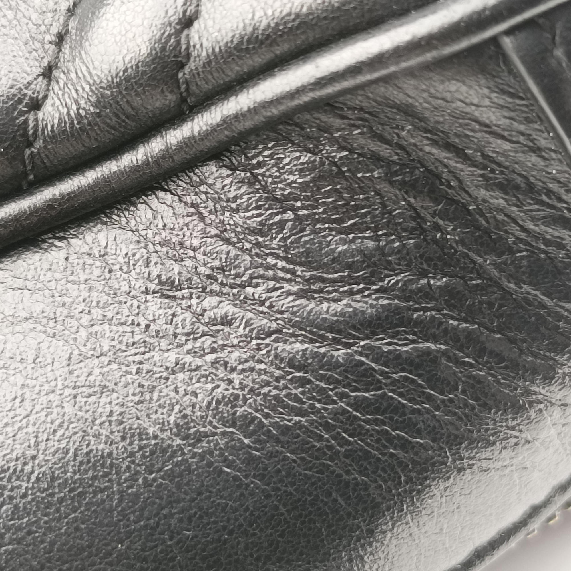 Pre-owned Gucci GG Marmont Black Leather 498100 shoulderbag | stylenewstar