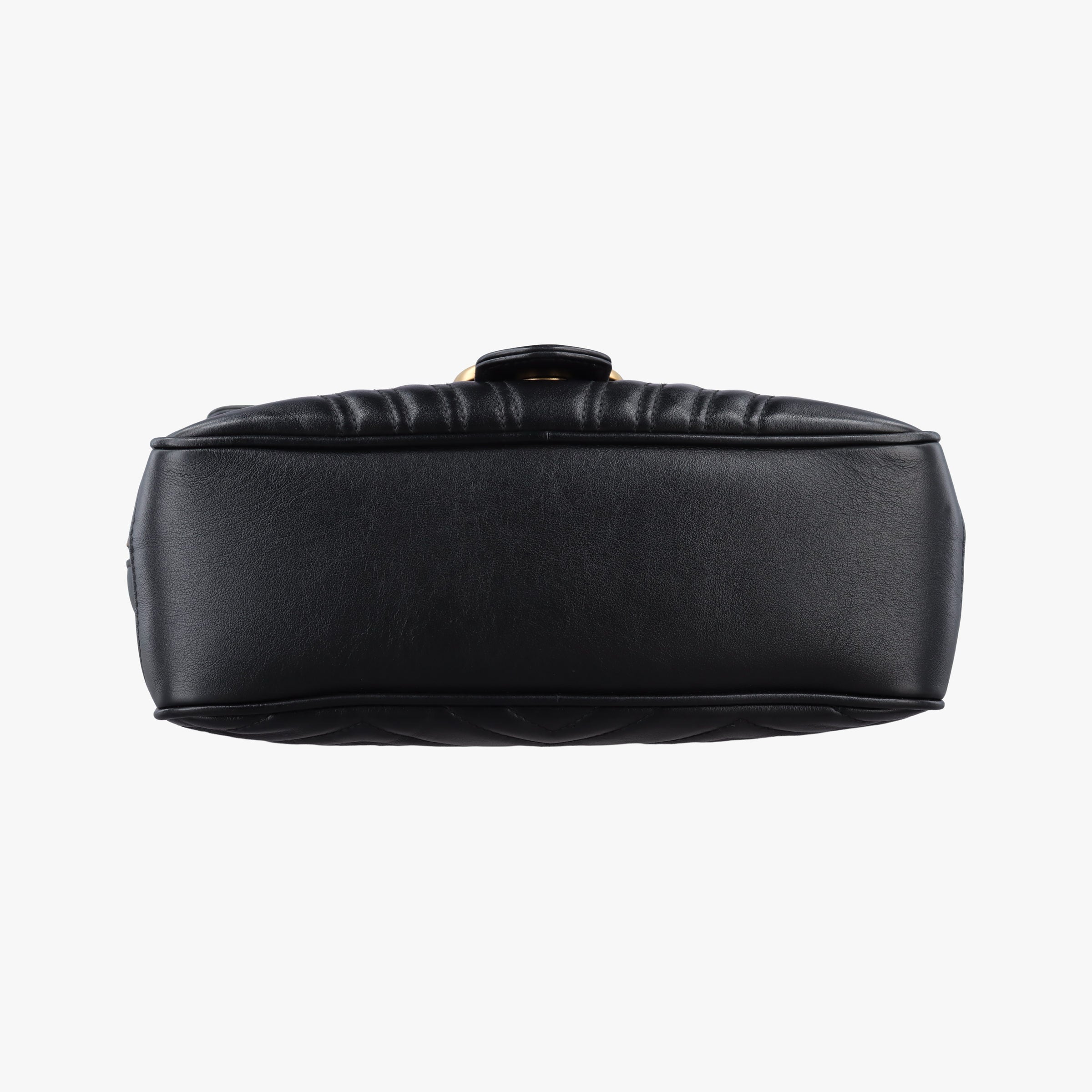Pre-owned Gucci GG Marmont Black Leather 498100 shoulderbag | stylenewstar
