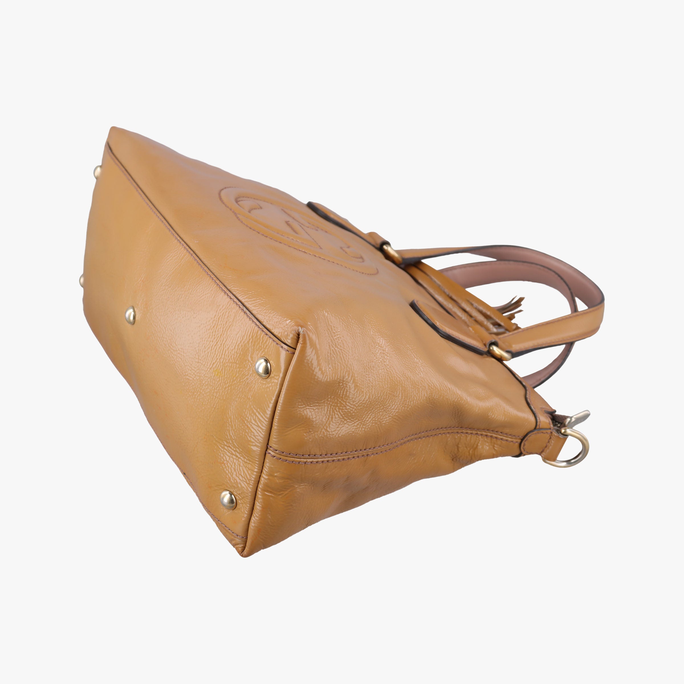 Secondhand Gucci Soho Beige Patent Leather 308362 shoulderbag | stylenewstar