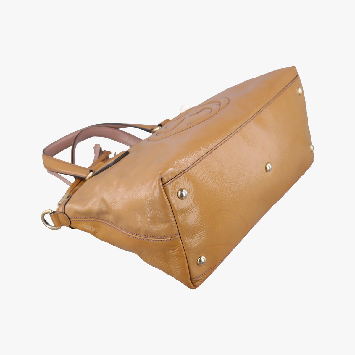 Secondhand Gucci Soho Beige Patent Leather 308362 shoulderbag | stylenewstar